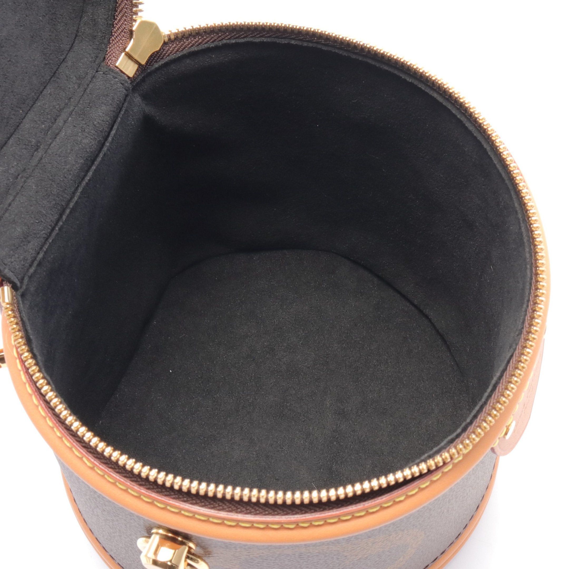 Louis Vuitton Louis Vuitton Cannes Monogram Giant Reverse Handbag Leather Brown Multicolor Size ONE SIZE - 3 Thumbnail
