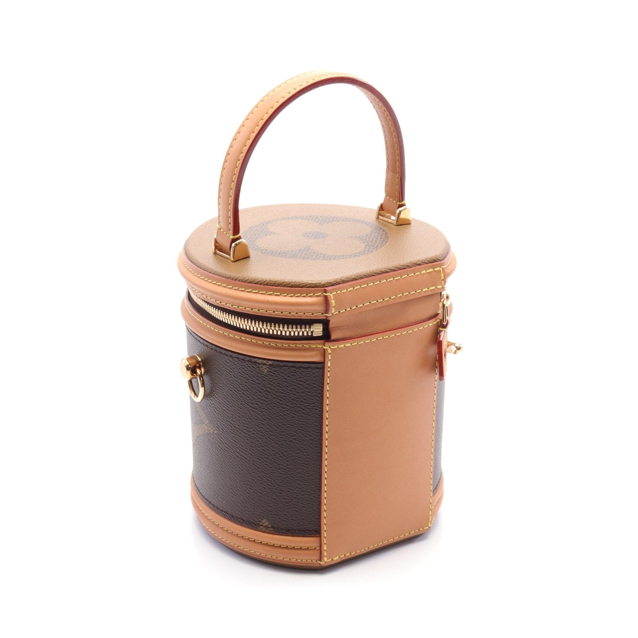 Louis Vuitton Louis Vuitton Cannes Monogram Giant Reverse Handbag Leather Brown Multicolor Size ONE SIZE - 2 Thumbnail