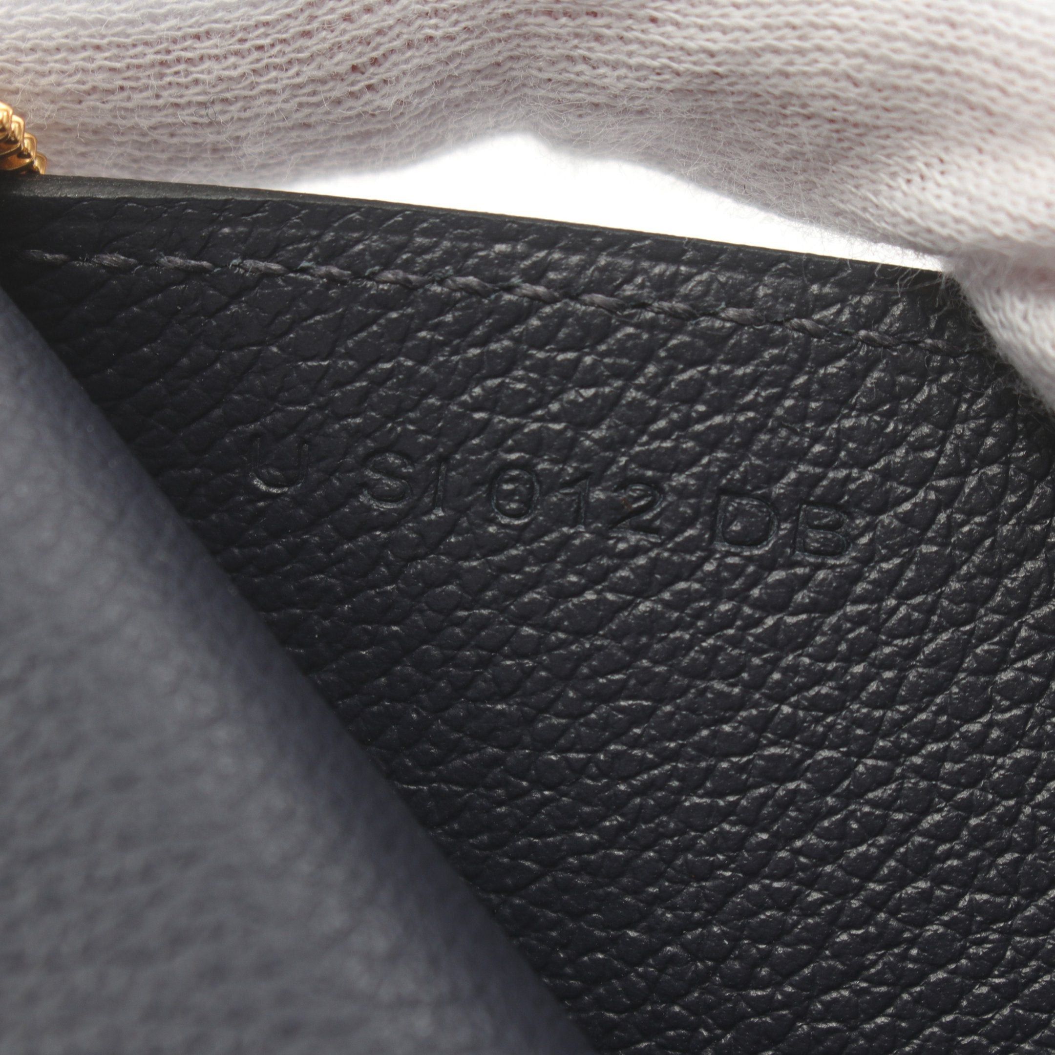 Hermes Hermes Zip Ango Blue Indigo Round Zipper Wallet Evercolor Navy Gold Hardware U Stamp Size ONE SIZE - 5 Thumbnail