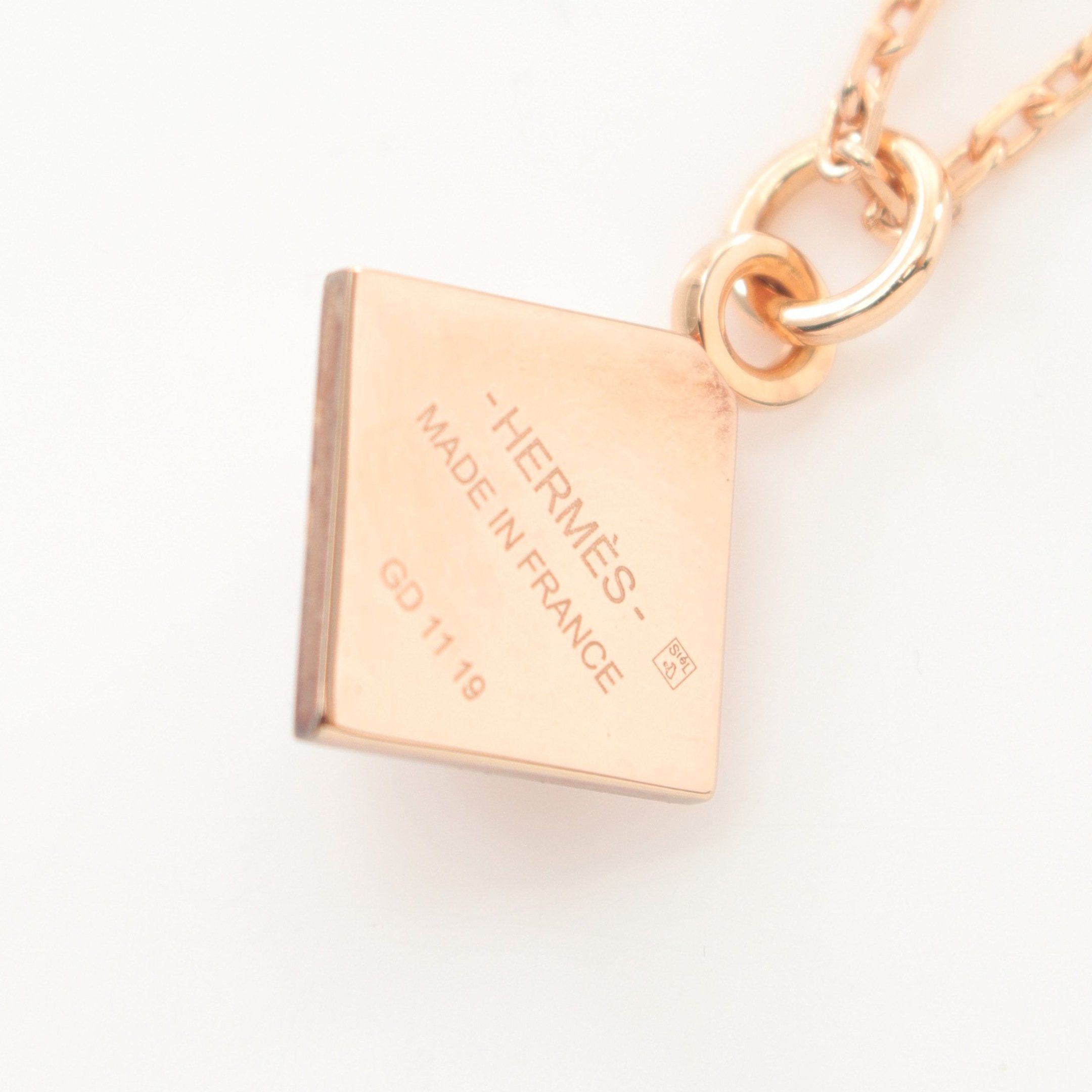 Hermes Hermes Medor Cupidon Necklace Gp Pink Gold Light Size ONE SIZE - 2 Thumbnail