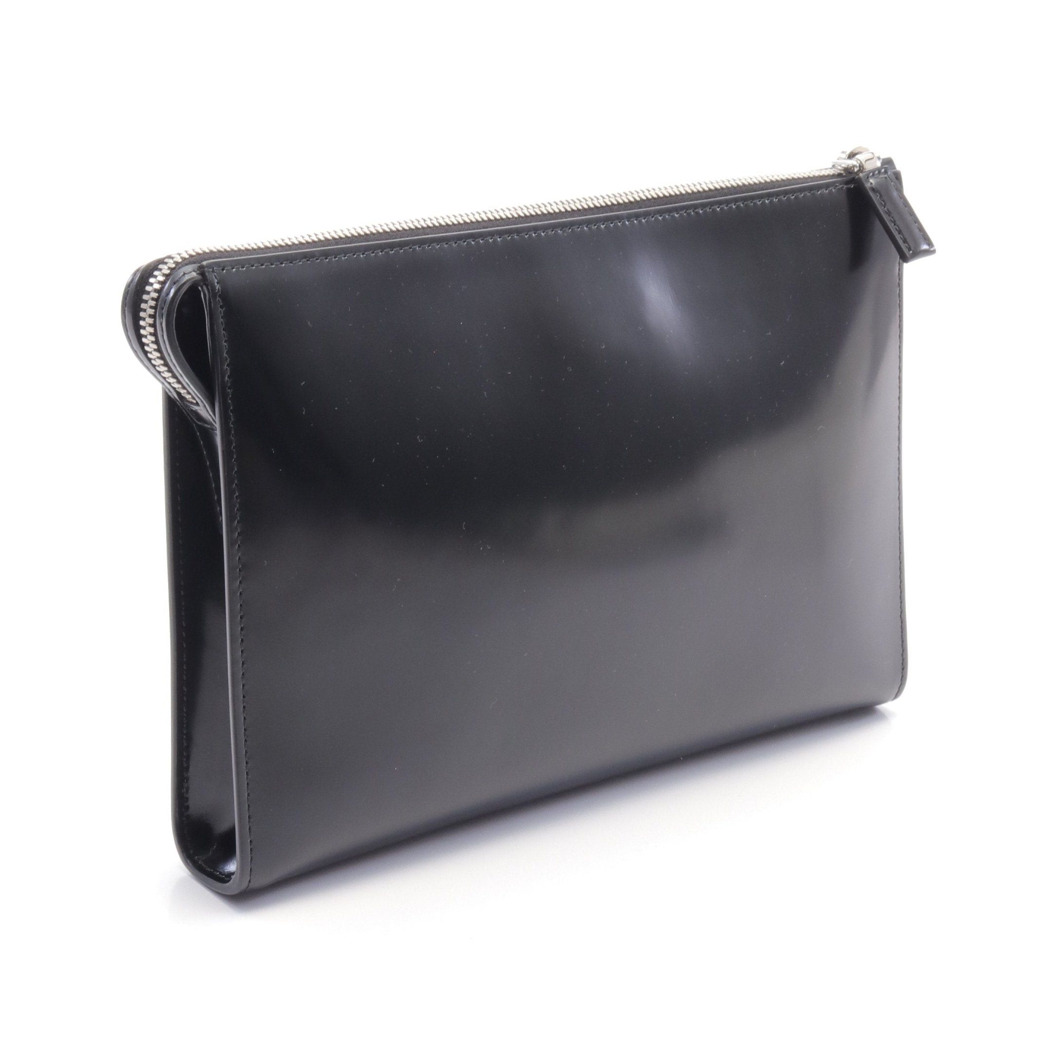Prada Prada Clutch Bag Leather Black Size ONE SIZE - 2 Thumbnail