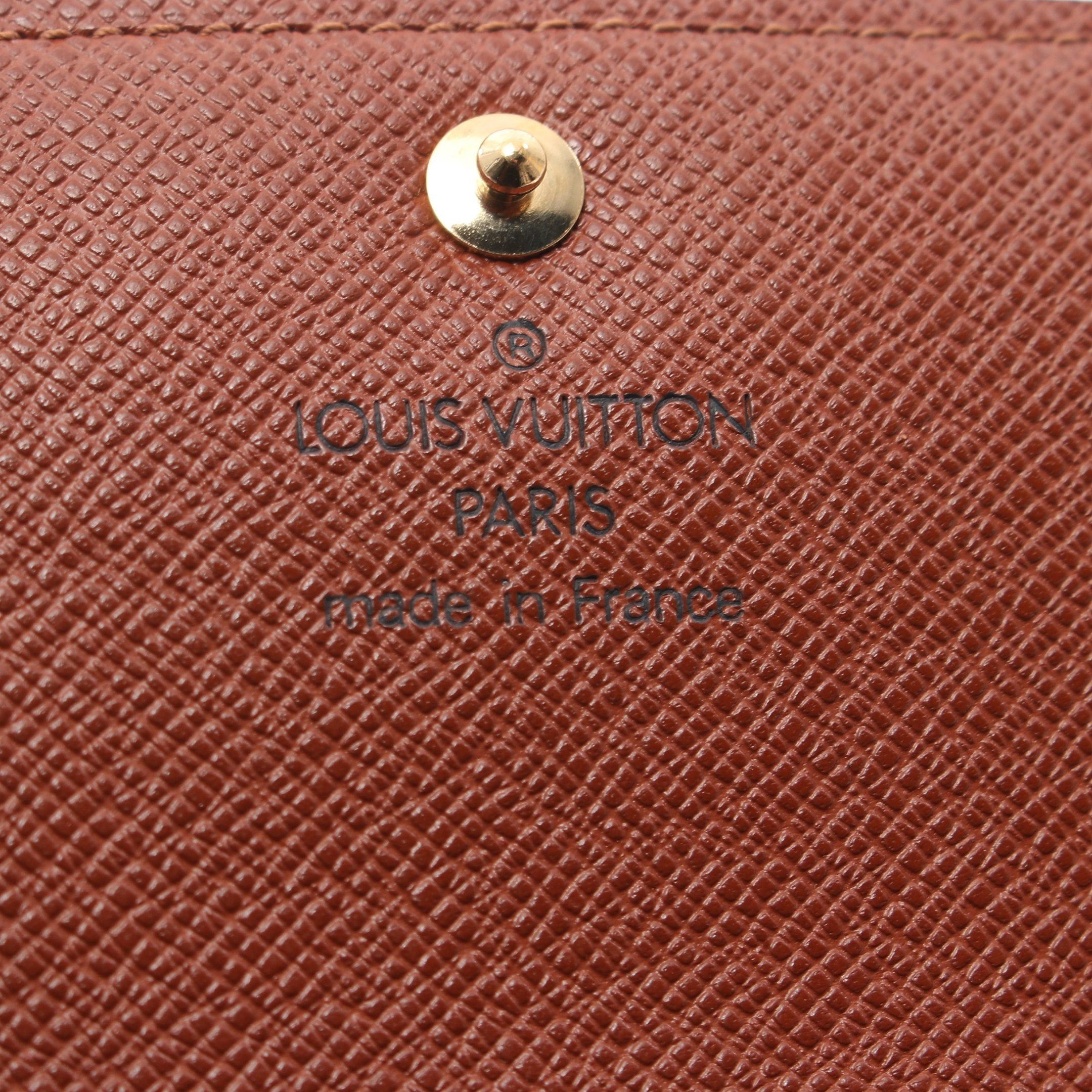 Louis Vuitton Louis Vuitton Pochette Porte-Monnaie Credit Monogram Bi-Fold Long Wallet Leather Brown Size ONE SIZE - 4 Thumbnail