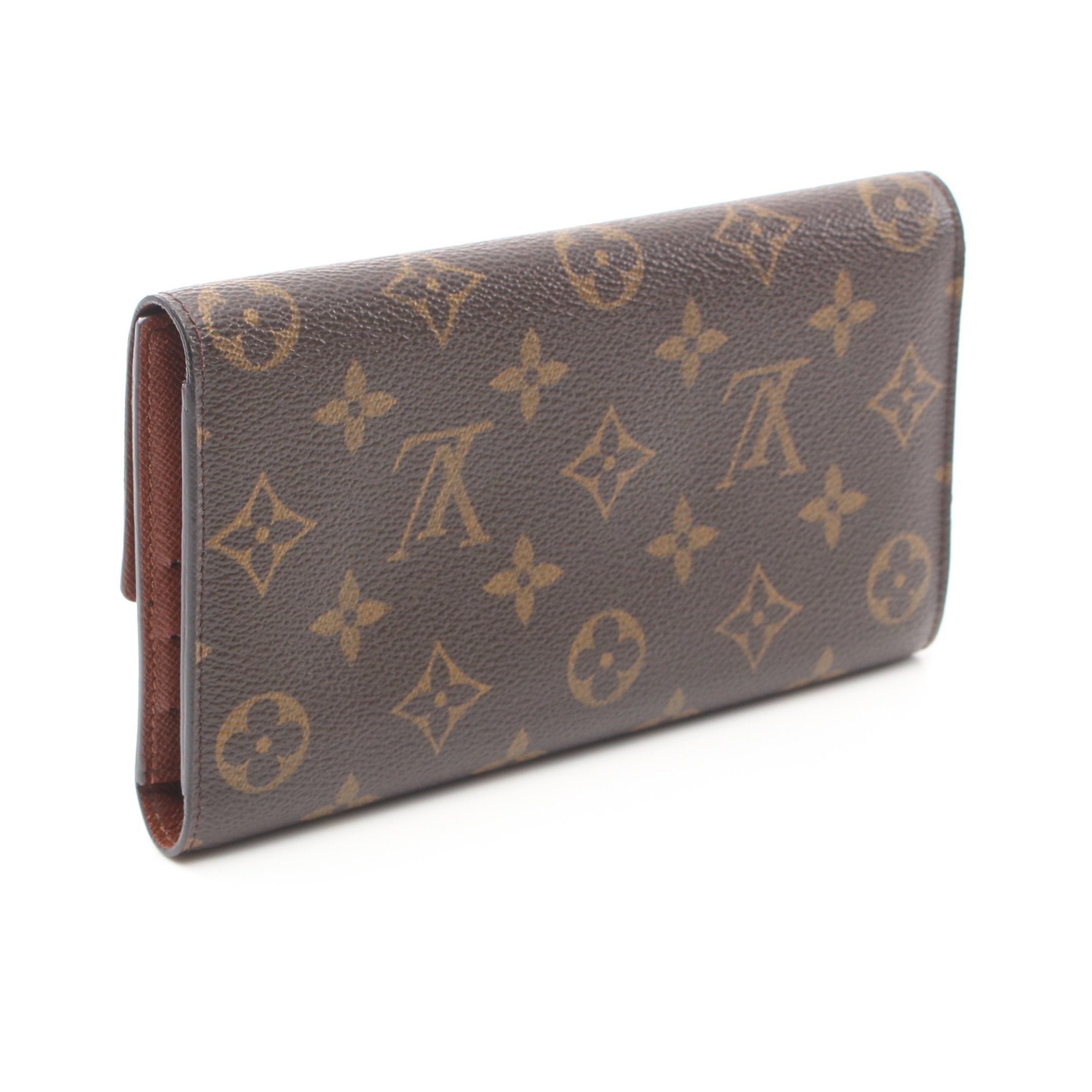 Louis Vuitton Louis Vuitton Porto Tresor International Monogram Trifold Long Wallet Leather Brown Size ONE SIZE - 2 Thumbnail