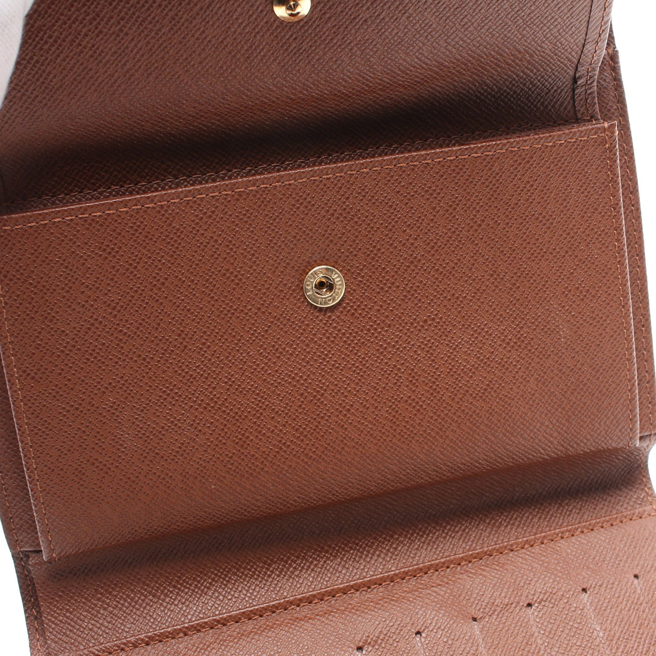 Louis Vuitton Louis Vuitton Porto Tresor Etui Papier Monogram Trifold Wallet Leather Brown Size ONE SIZE - 7 Thumbnail