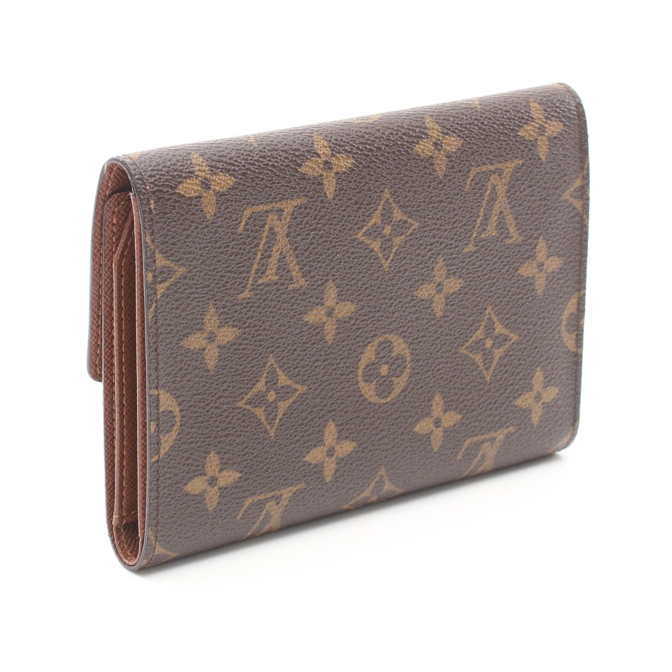 Louis Vuitton Louis Vuitton Porto Tresor Etui Papier Monogram Trifold Wallet Leather Brown Size ONE SIZE - 2 Thumbnail