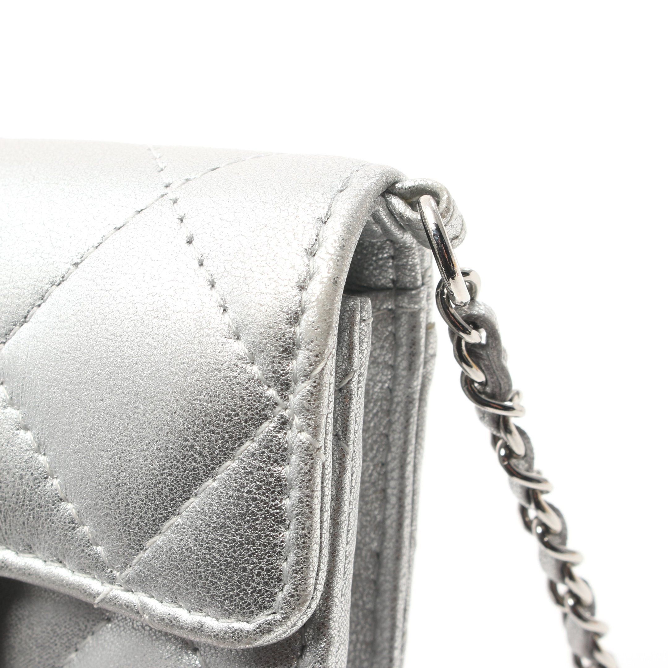 Chanel Chanel Matelasse Mini Chain Wallet Leather Silver Hardware Size ONE SIZE - 9 Thumbnail