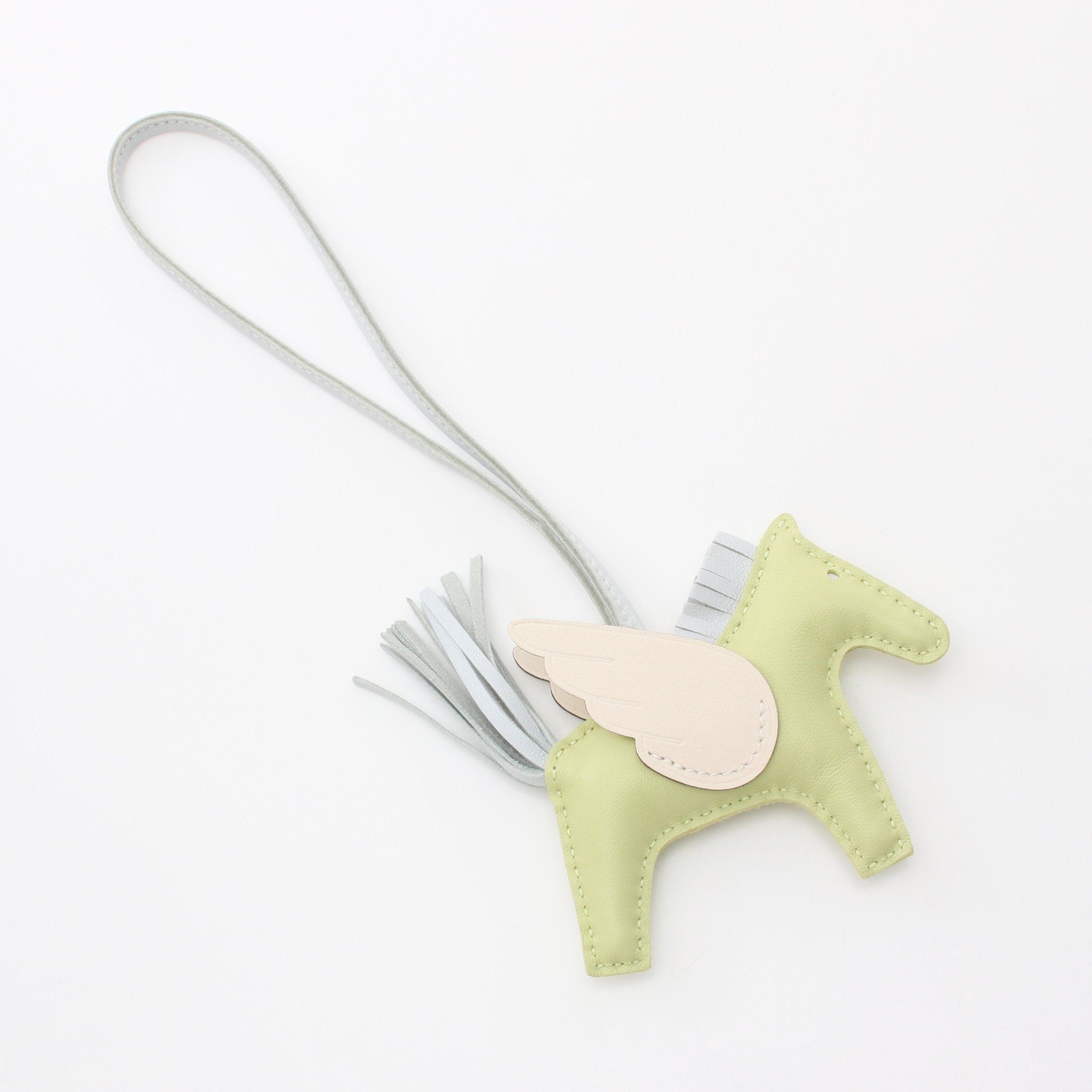 Hermes Hermes Rodeo Pegasus Pm Bag Charm Aagneau Yellow-Green Light Blue Z Stamp Size ONE SIZE - 2 Thumbnail