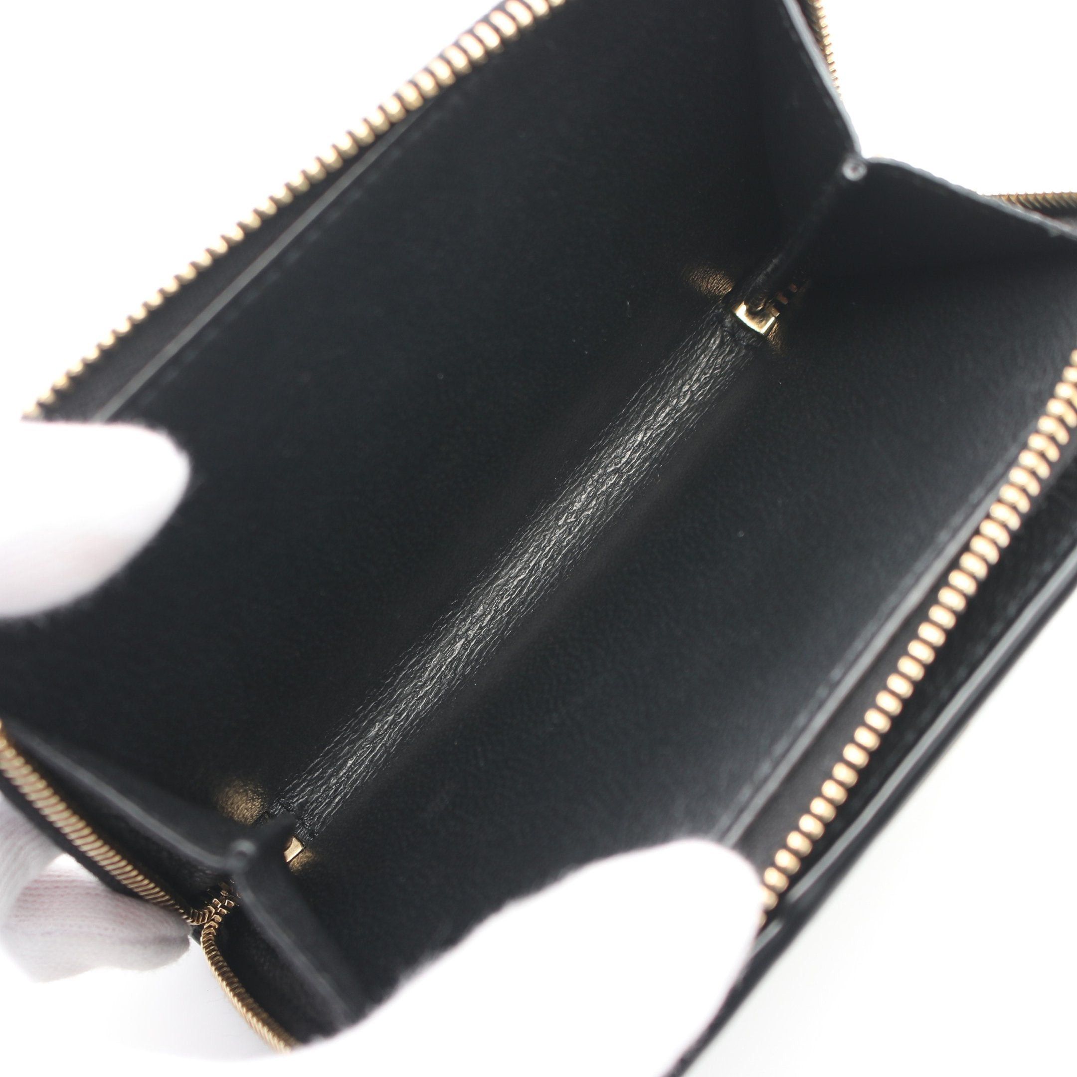 Yves Saint Laurent Yves Saint Laurent Ysl Line Bi-Fold Wallet Leather Black Size ONE SIZE - 4 Thumbnail
