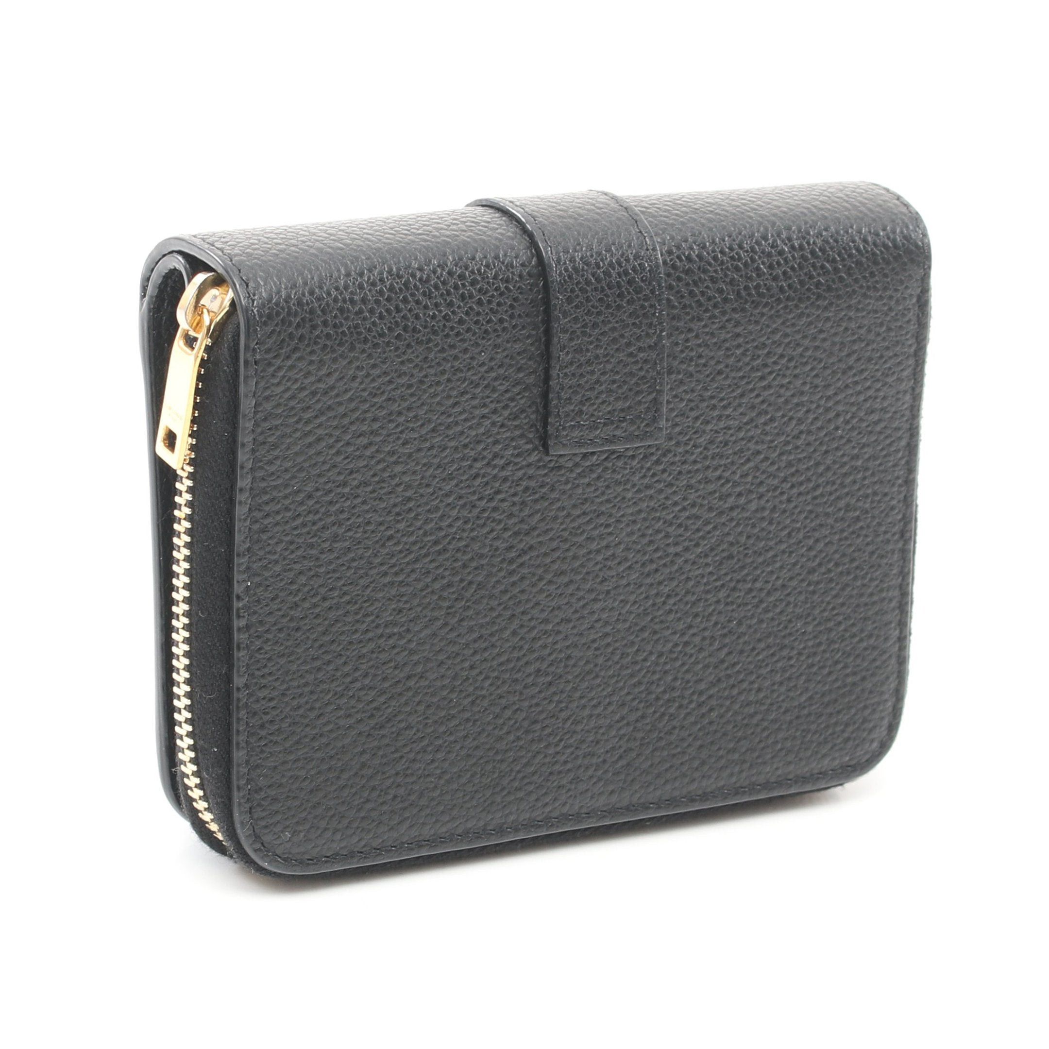 Yves Saint Laurent Yves Saint Laurent Ysl Line Bi-Fold Wallet Leather Black Size ONE SIZE - 2 Thumbnail