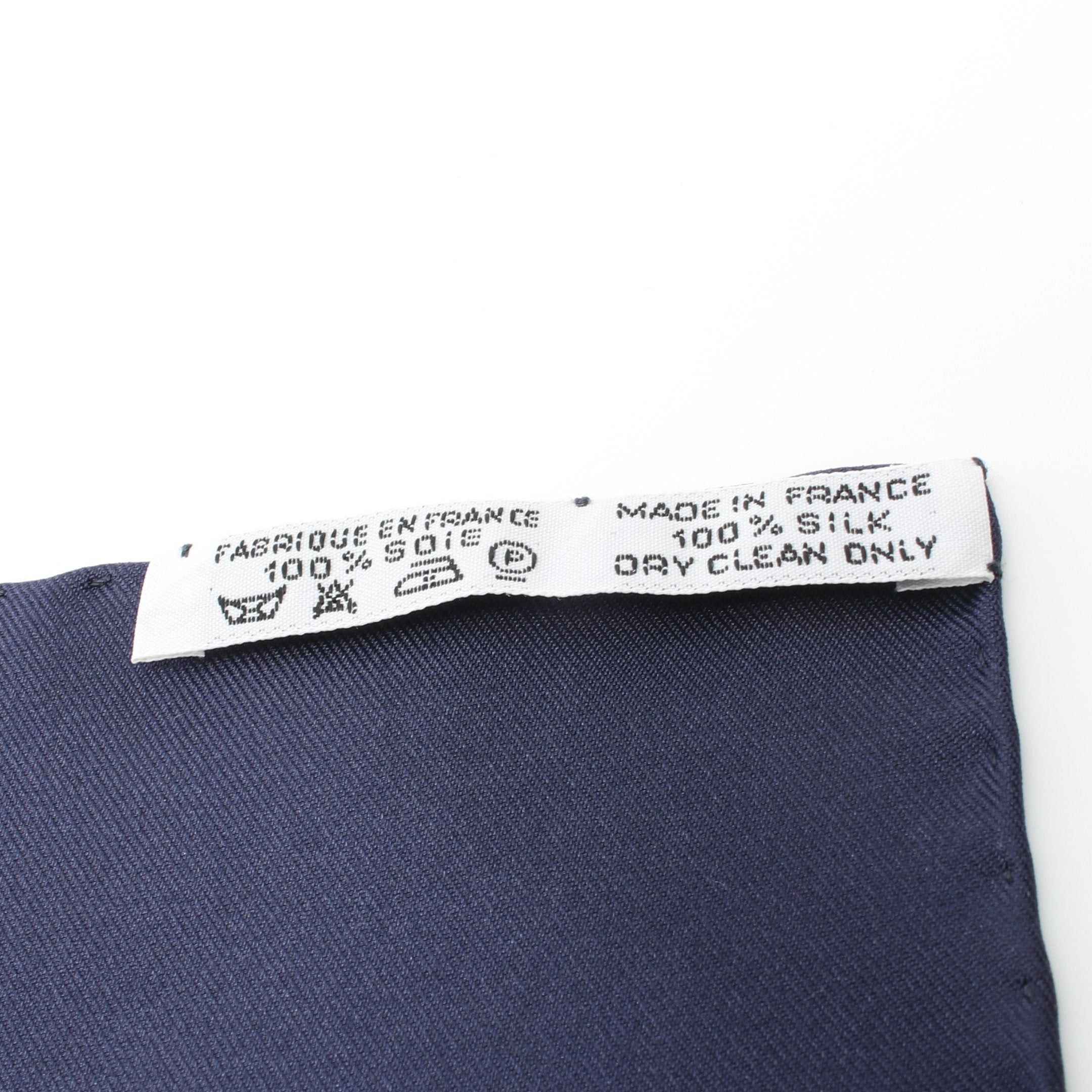 Hermes Hermes Carres 90 Africa Scarf Silk Navy Multicolor Size ONE SIZE - 3 Thumbnail