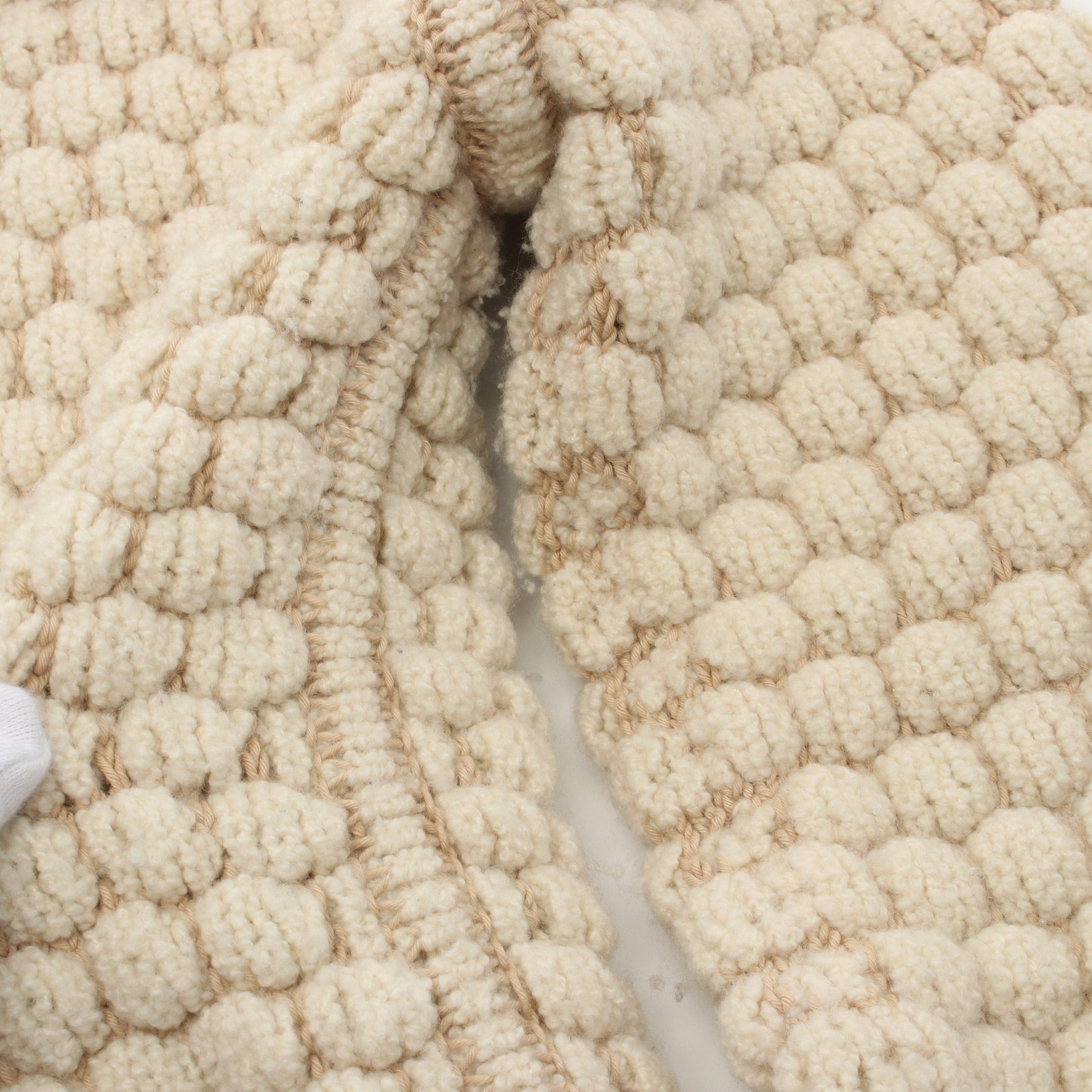Hermes Hermes Knitted Hoodie Jacket Cashmere Cotton Light Beige Size ONE SIZE - 8 Thumbnail