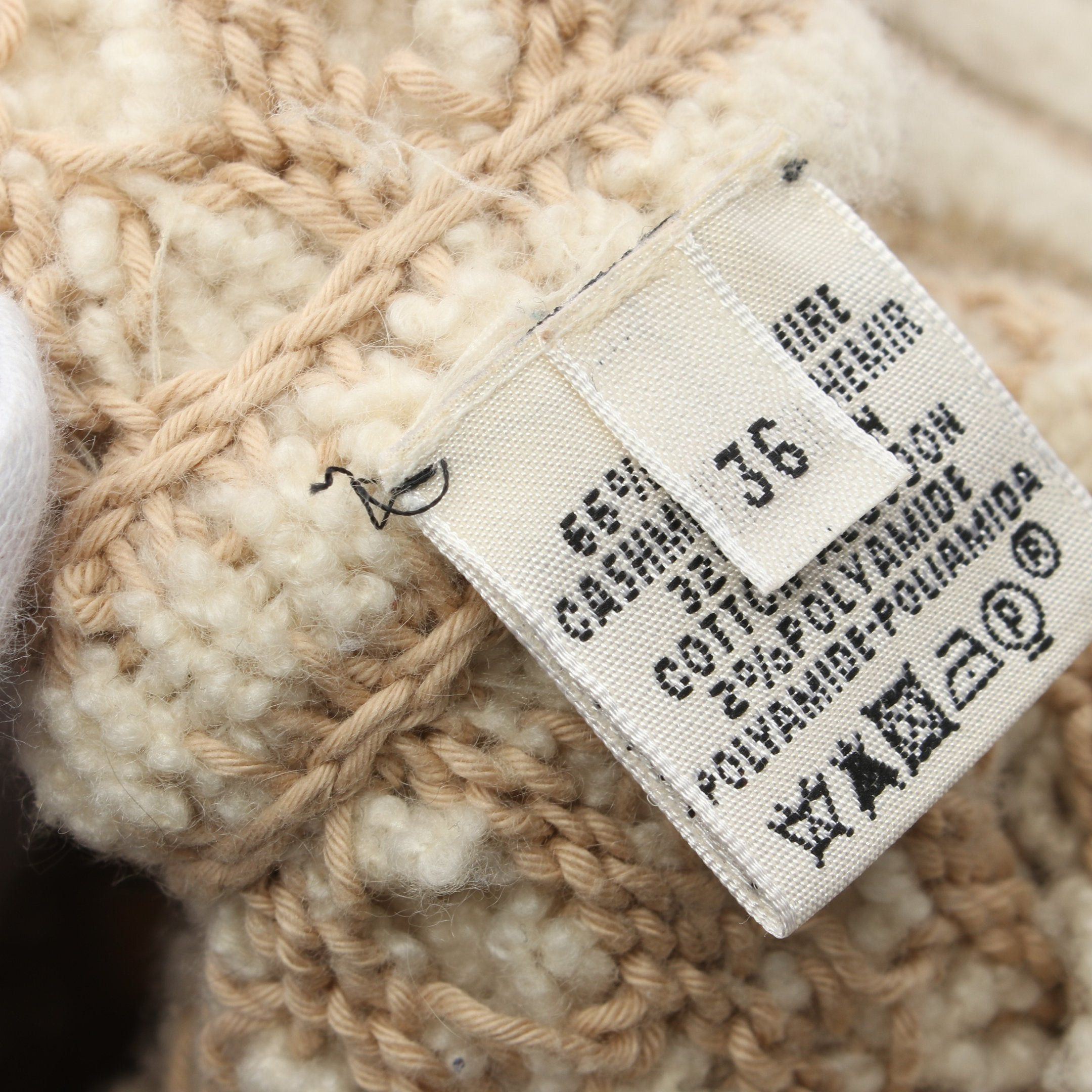 Hermes Hermes Knitted Hoodie Jacket Cashmere Cotton Light Beige Size ONE SIZE - 5 Thumbnail