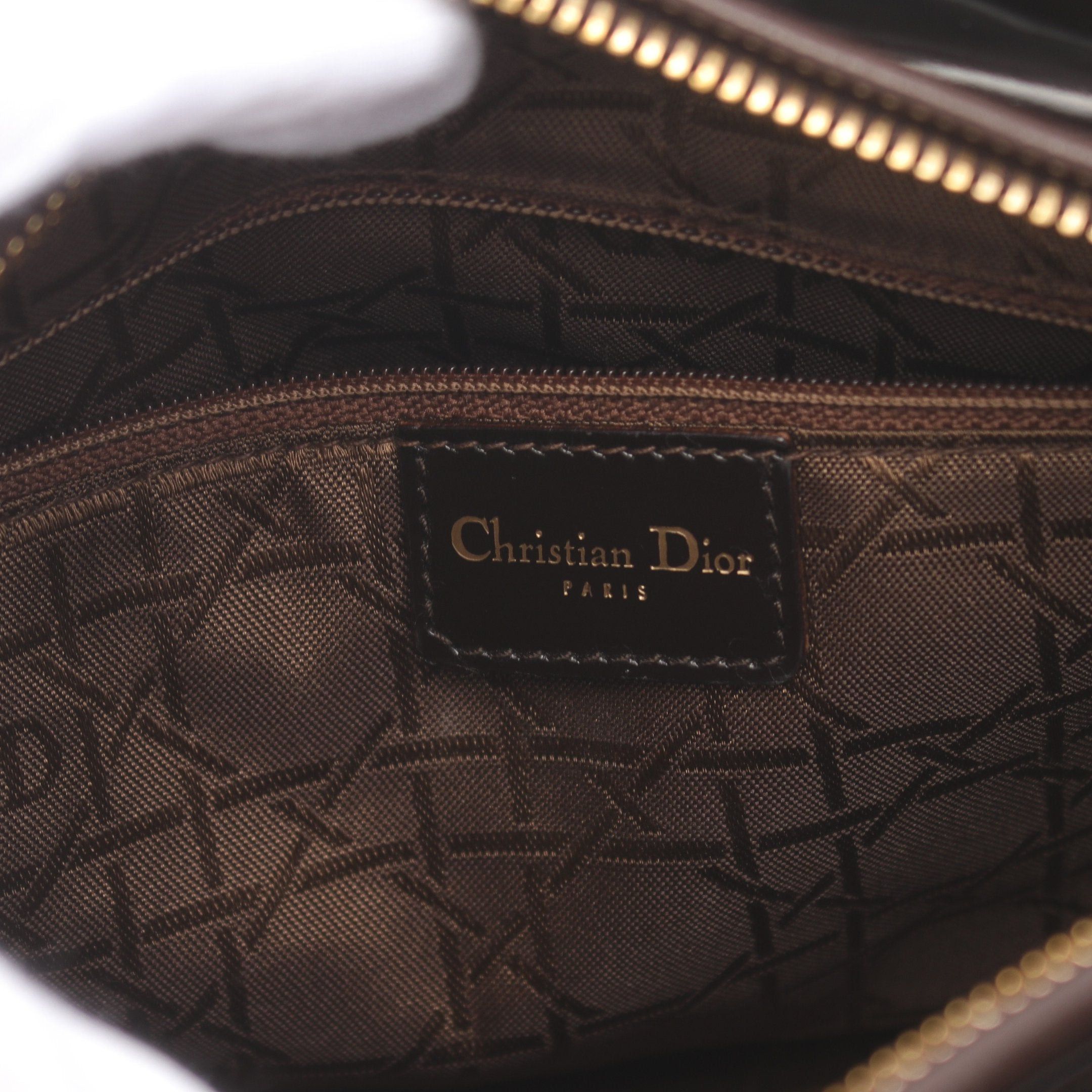 Dior Dior Lady Dior Handbag Leopard Unborn Calf Leather Beige Dark Brown Size ONE SIZE - 4 Thumbnail