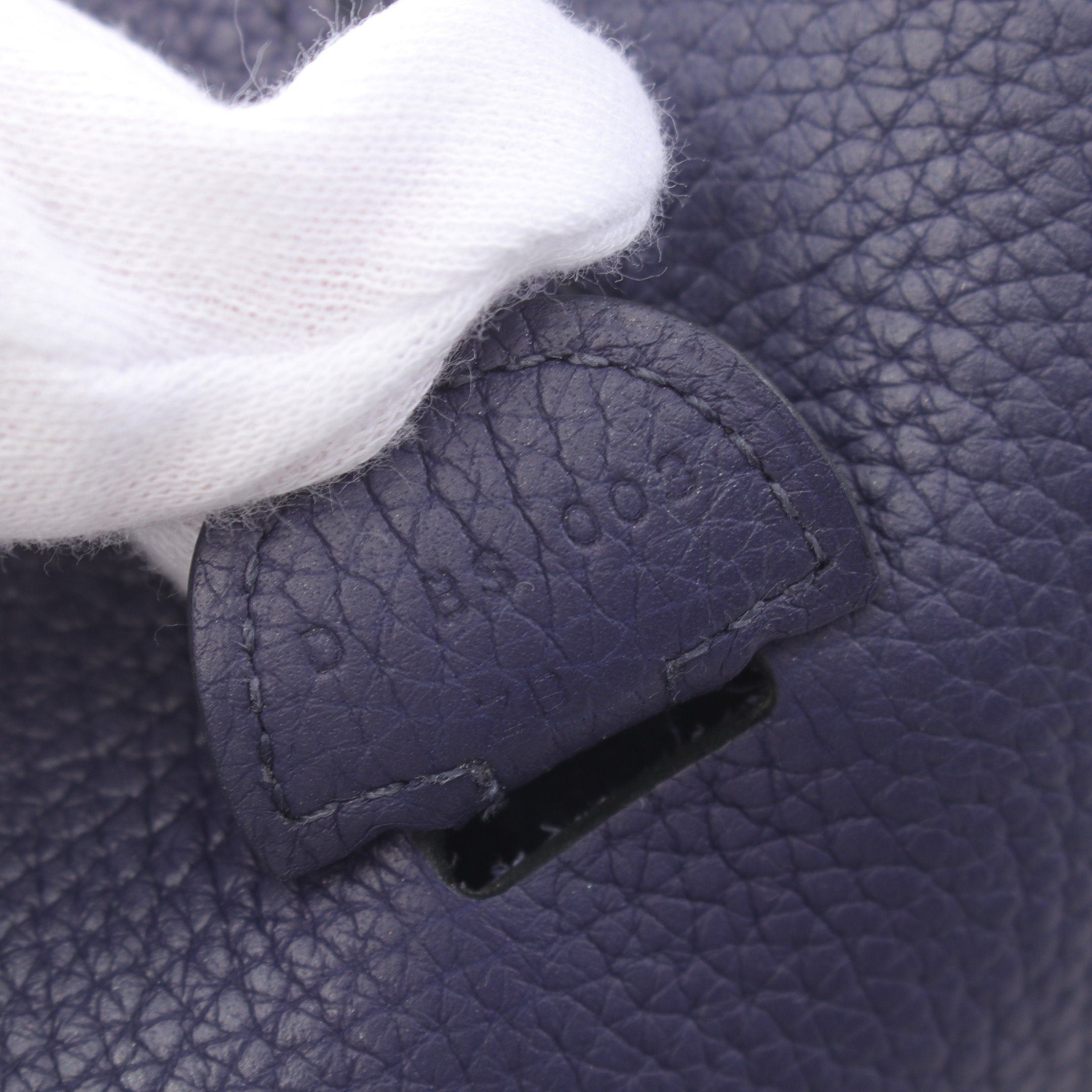 Hermes Hermes Evelyn 3 Troyes Pm Blue Saphir Shoulder Bag Clemence Leather Dark Silver Hardware D Stamp Size ONE SIZE - 5 Thumbnail