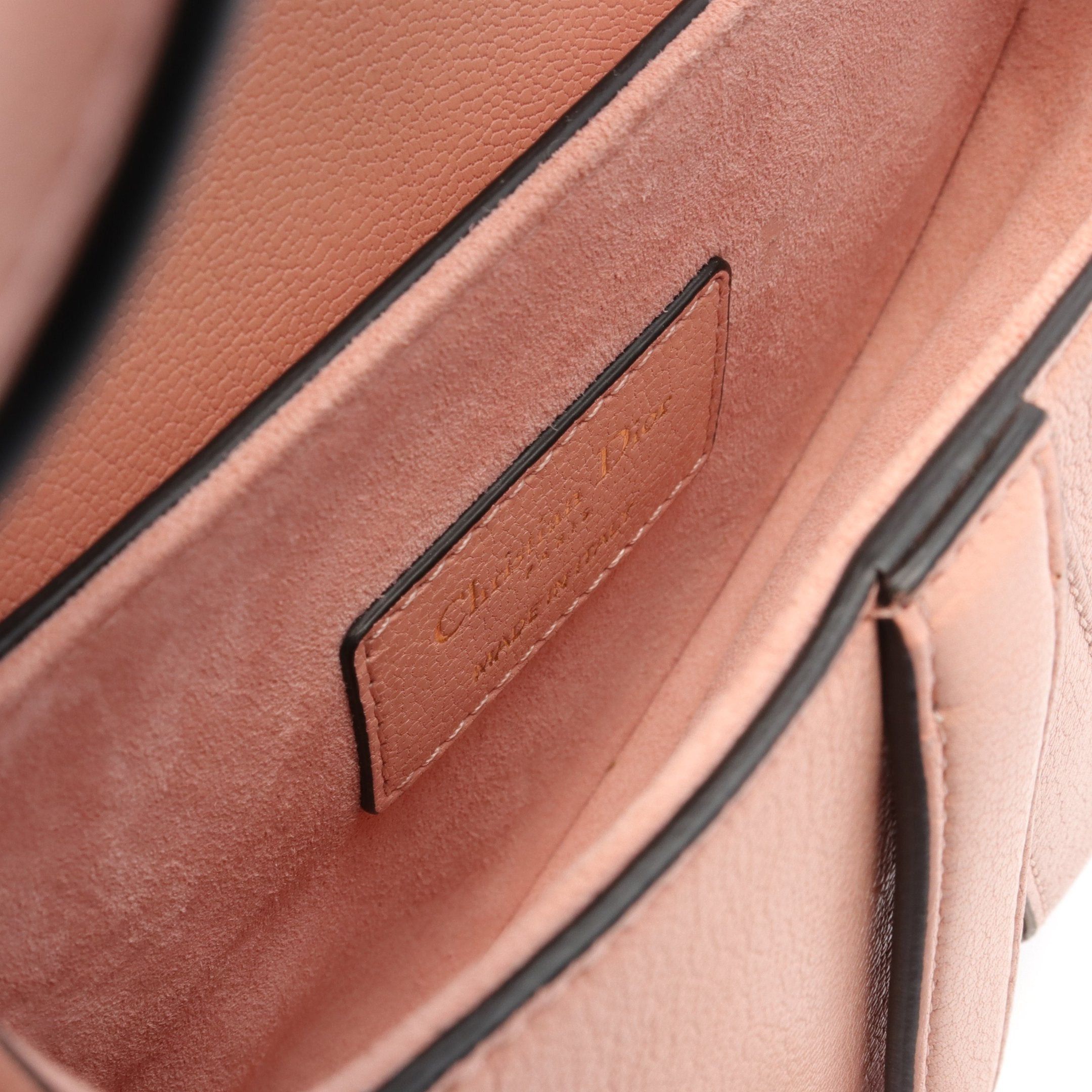 Dior Dior Saddle Handbag Leather Pink Size ONE SIZE - 4 Thumbnail