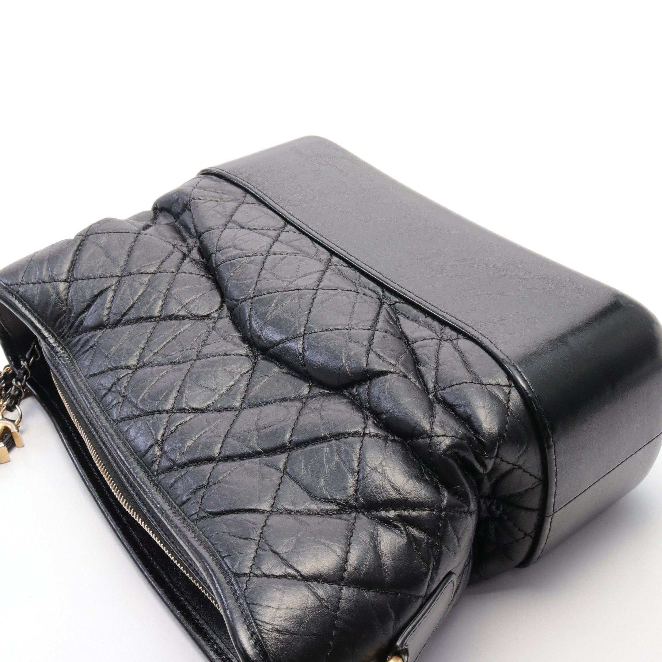 Chanel Chanel Gabriel De Chanel Small Hobo Chain Shoulder Bag Leather Black Combination Metal Fittings Size ONE SIZE - 7 Thumbnail