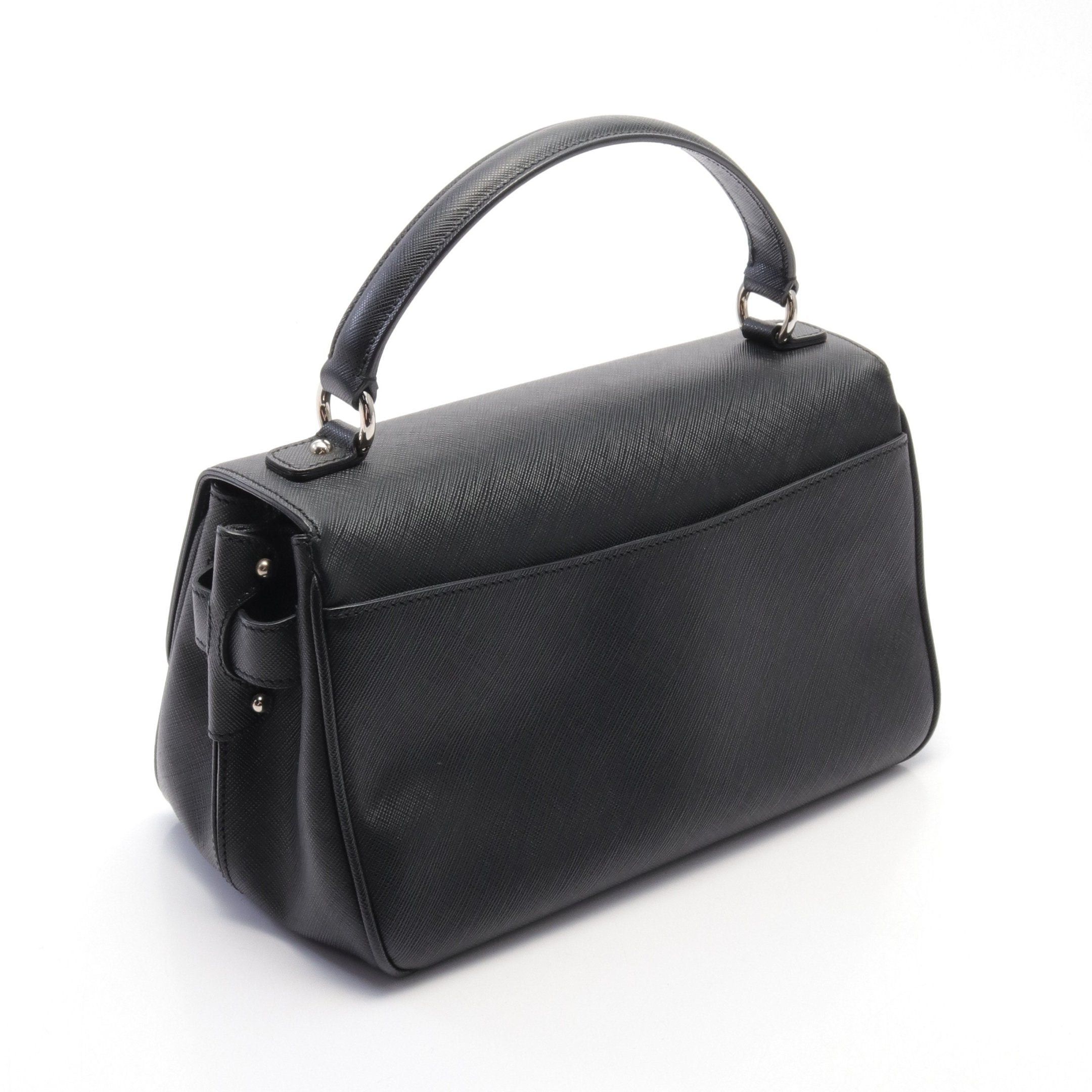 Salvatore Ferragamo Salvatore Ferragamo Gancini Handbag Leather Black Size ONE SIZE - 2 Thumbnail