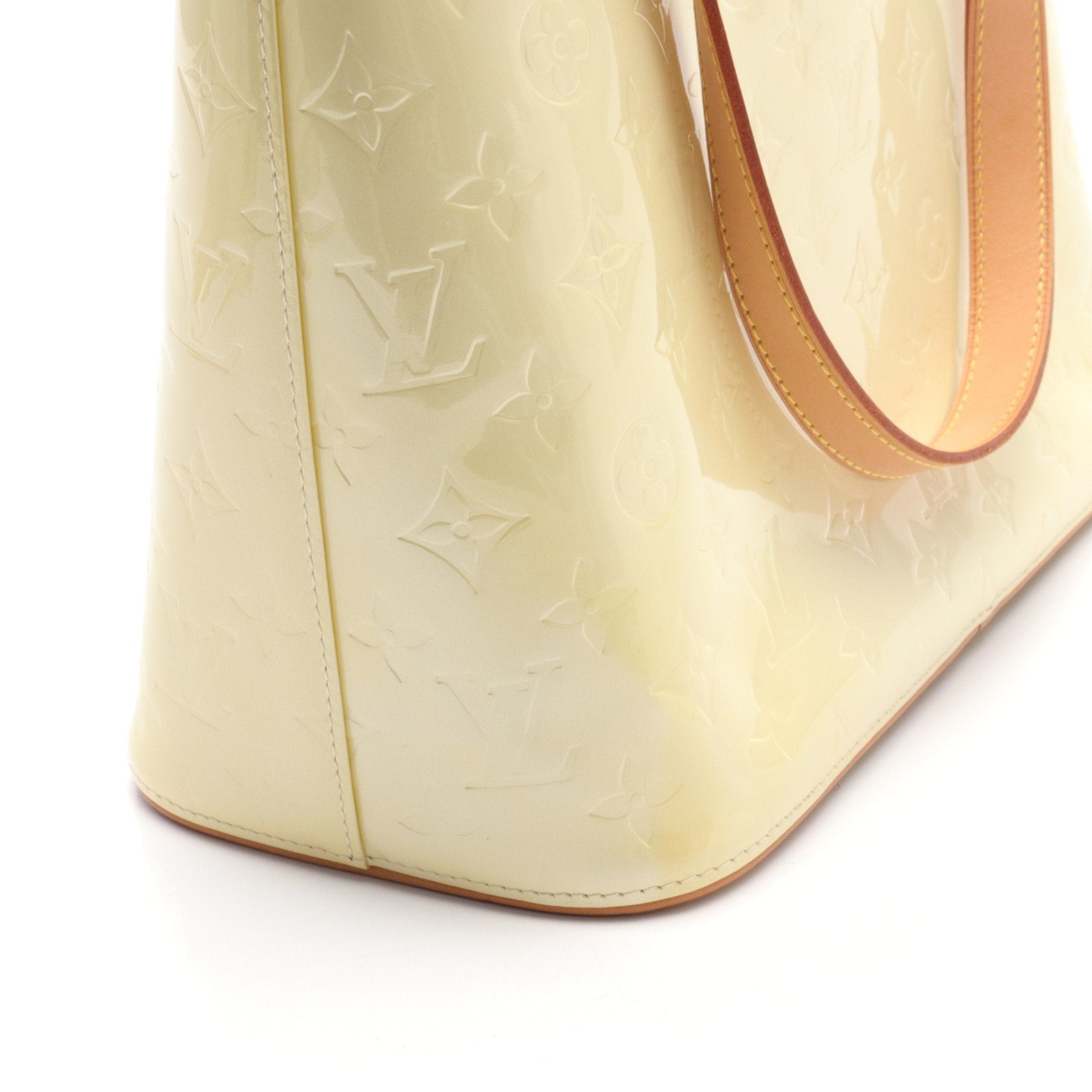 Louis Vuitton Louis Vuitton Houston Monogram Vernis Lime Yellow Handbag Leather Light Size ONE SIZE - 9 Thumbnail