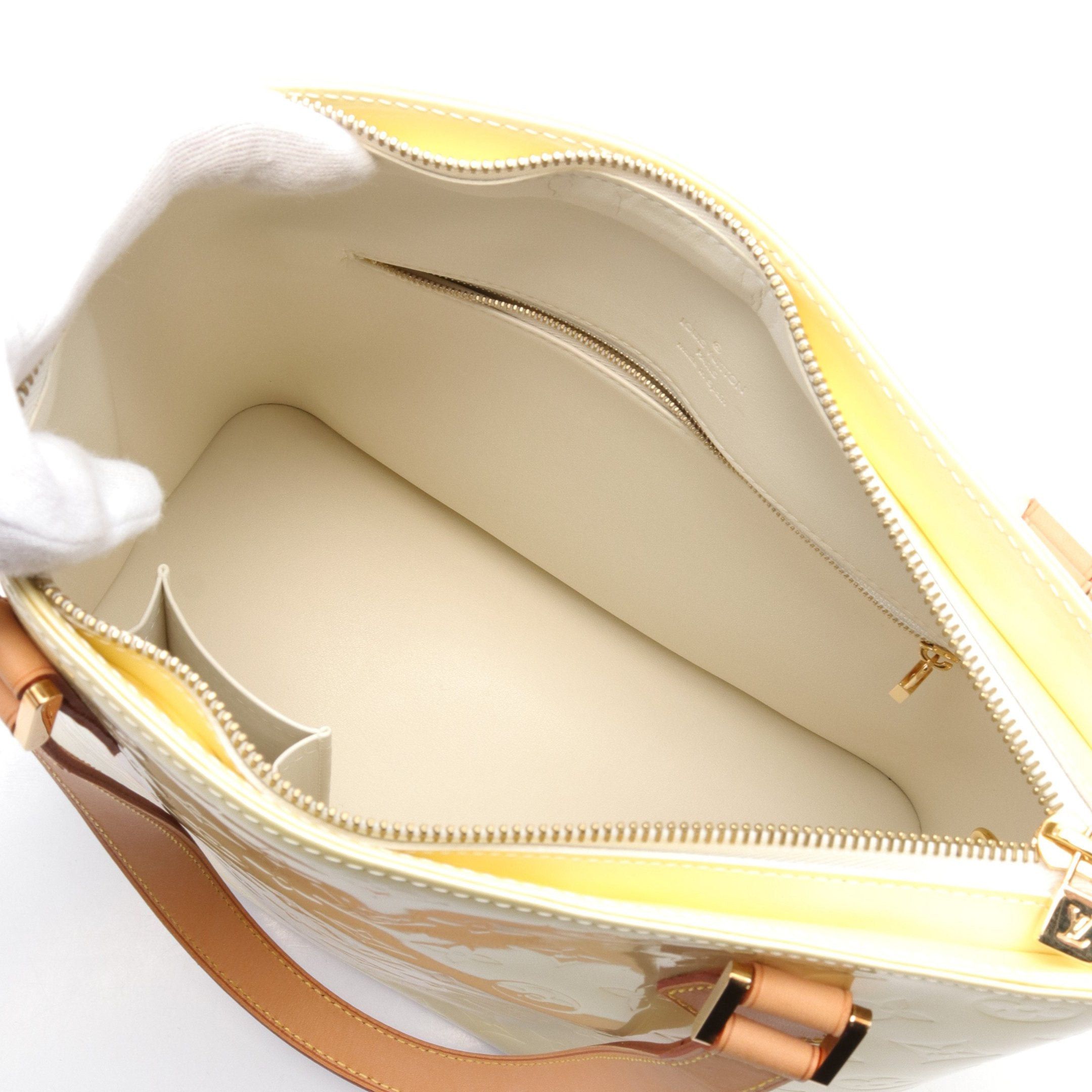 Louis Vuitton Louis Vuitton Houston Monogram Vernis Lime Yellow Handbag Leather Light Size ONE SIZE - 3 Thumbnail