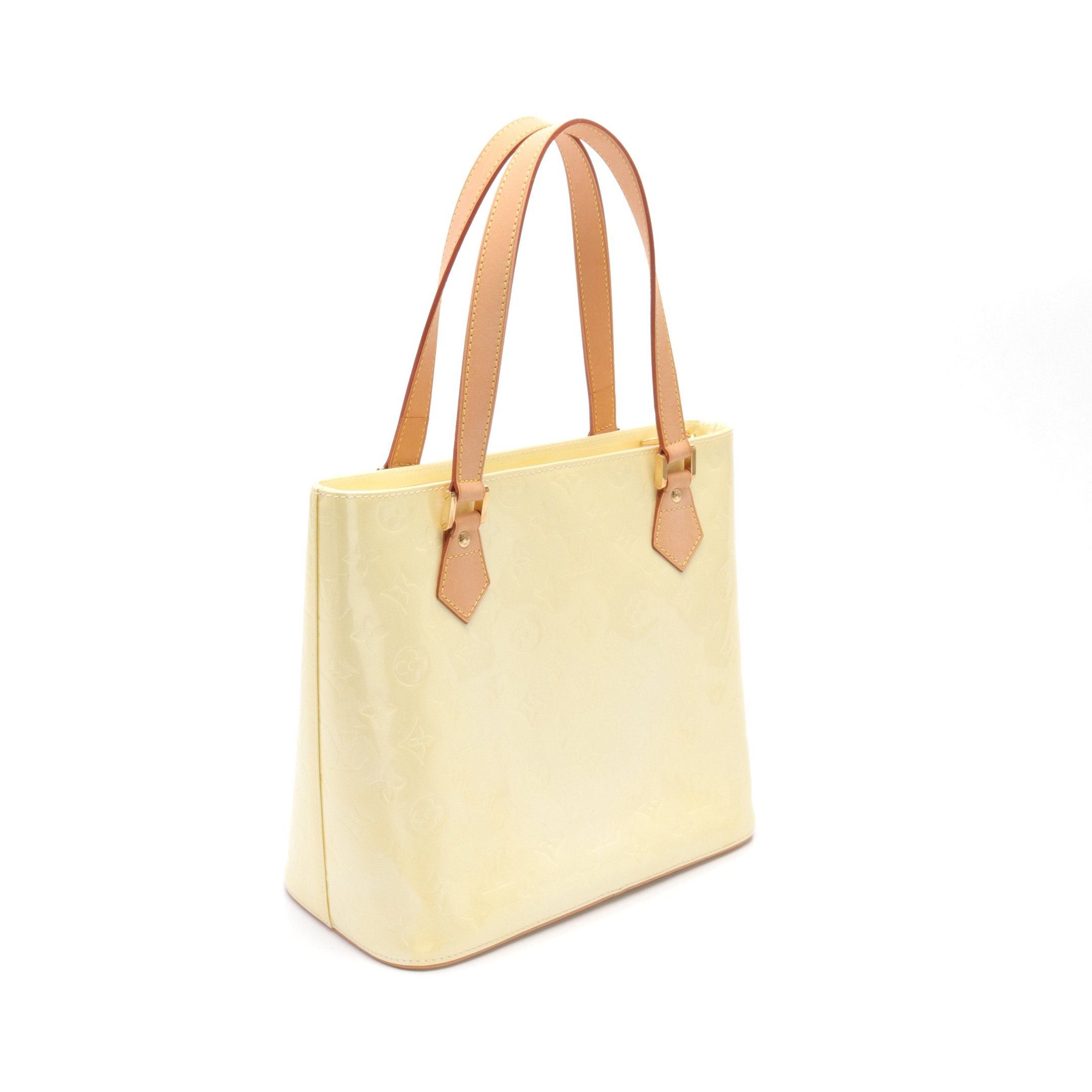 Louis Vuitton Louis Vuitton Houston Monogram Vernis Lime Yellow Handbag Leather Light Size ONE SIZE - 2 Thumbnail