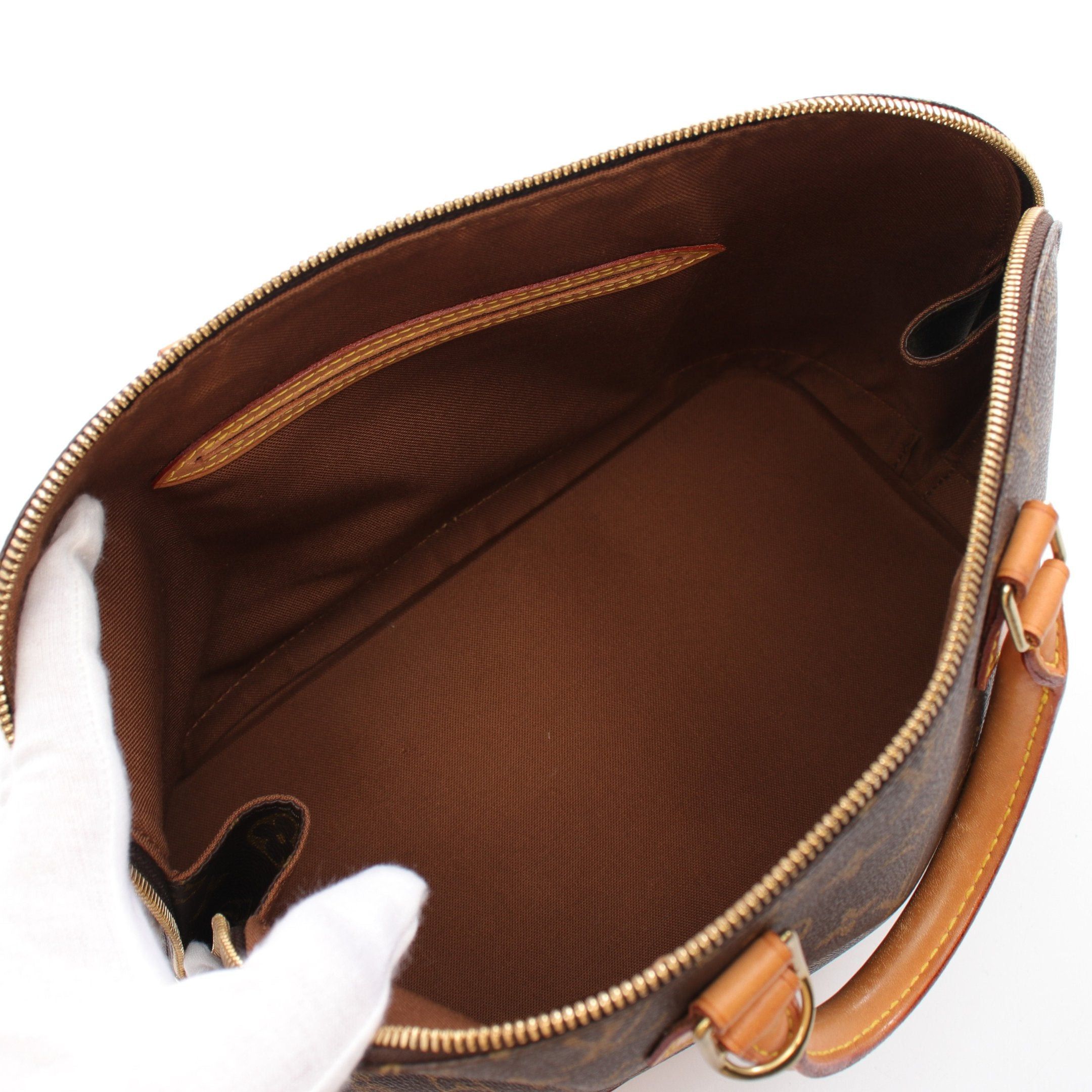 Louis Vuitton Louis Vuitton Alma Pm Monogram Handbag Leather Brown Size ONE SIZE - 3 Thumbnail