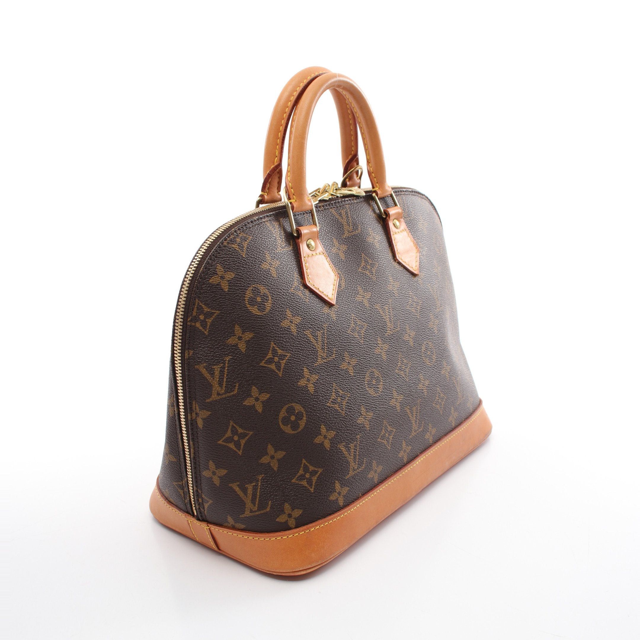 Louis Vuitton Louis Vuitton Alma Pm Monogram Handbag Leather Brown Size ONE SIZE - 2 Thumbnail