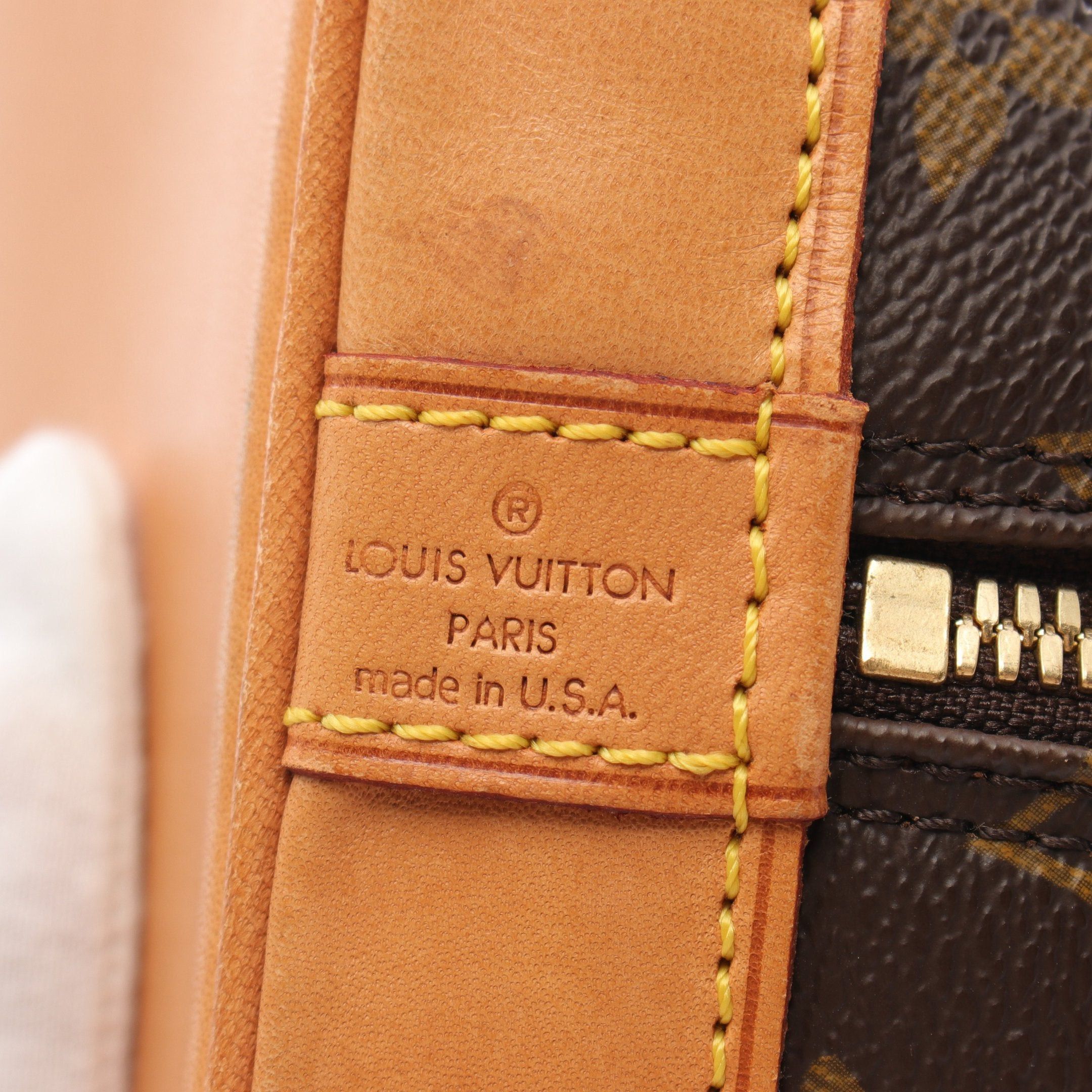 Louis Vuitton Louis Vuitton Alma Pm Monogram Handbag Leather Brown Size ONE SIZE - 4 Thumbnail