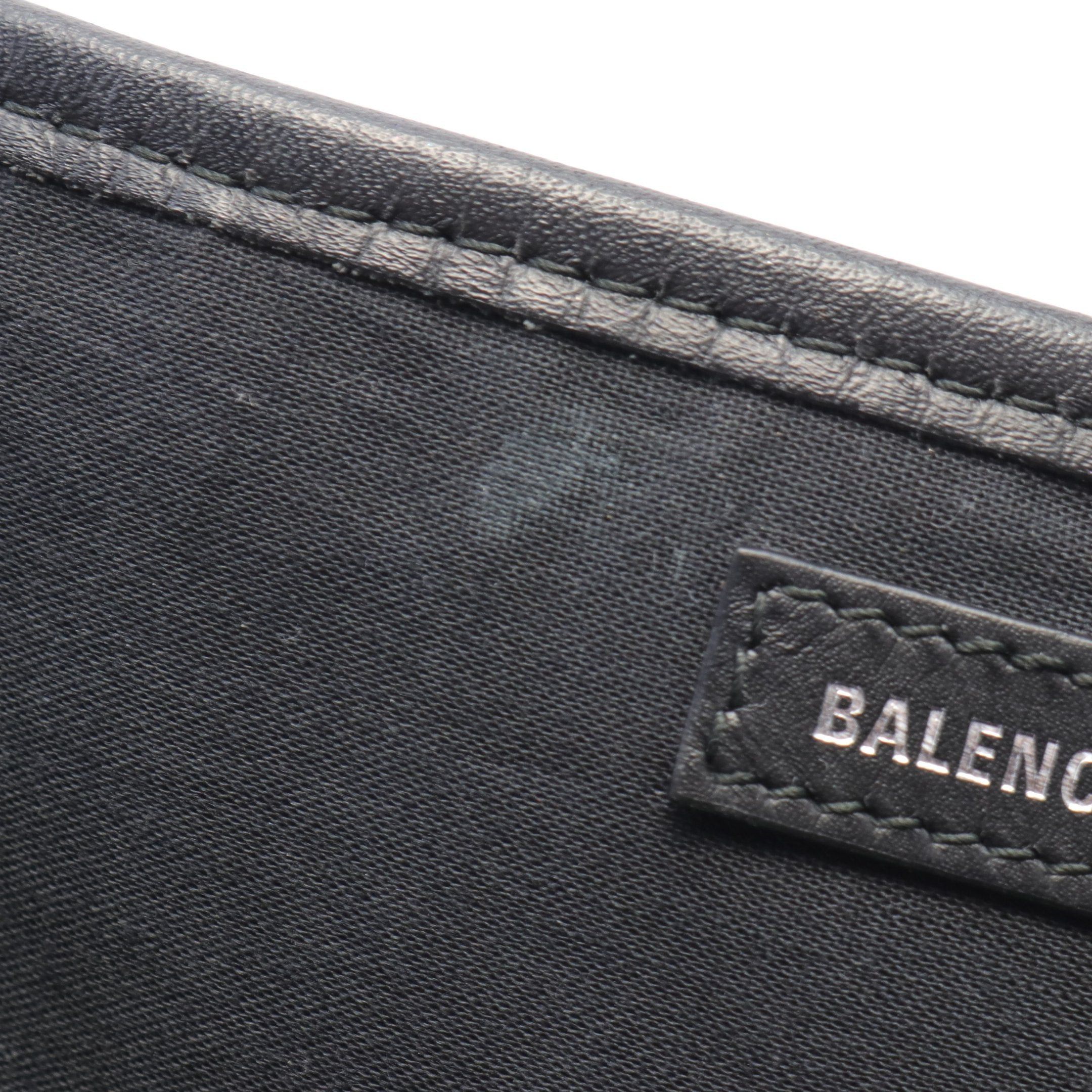 Balenciaga Balenciaga Navy Cabas S Hippopotamus Handbag Tote Bag Canvas Leather Ivory Black Size ONE SIZE - 5 Thumbnail