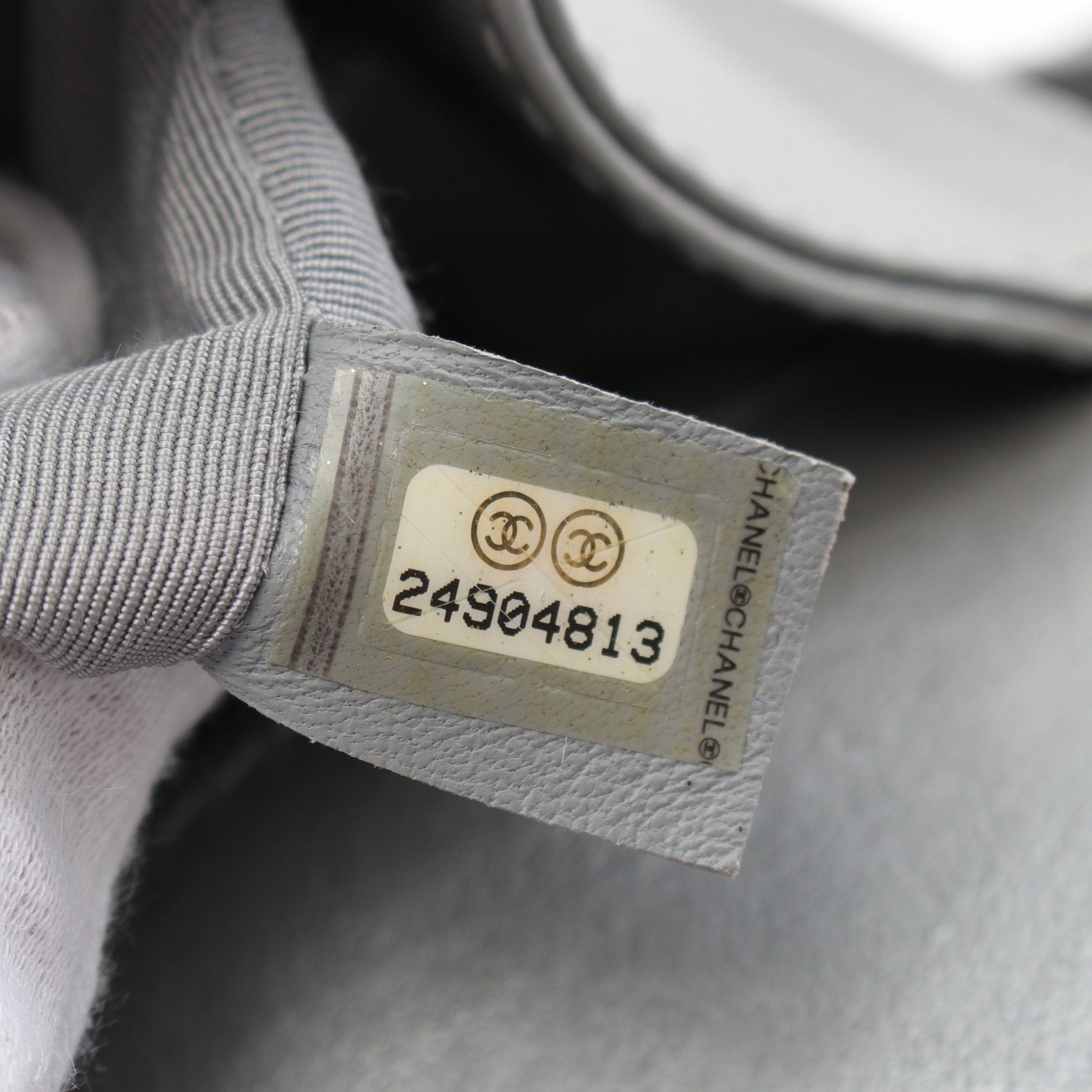 Chanel Chanel Boy Chanel Matelasse Chain Shoulder Bag Leather Tweed Gray Silver Hardware Size ONE SIZE - 5 Thumbnail