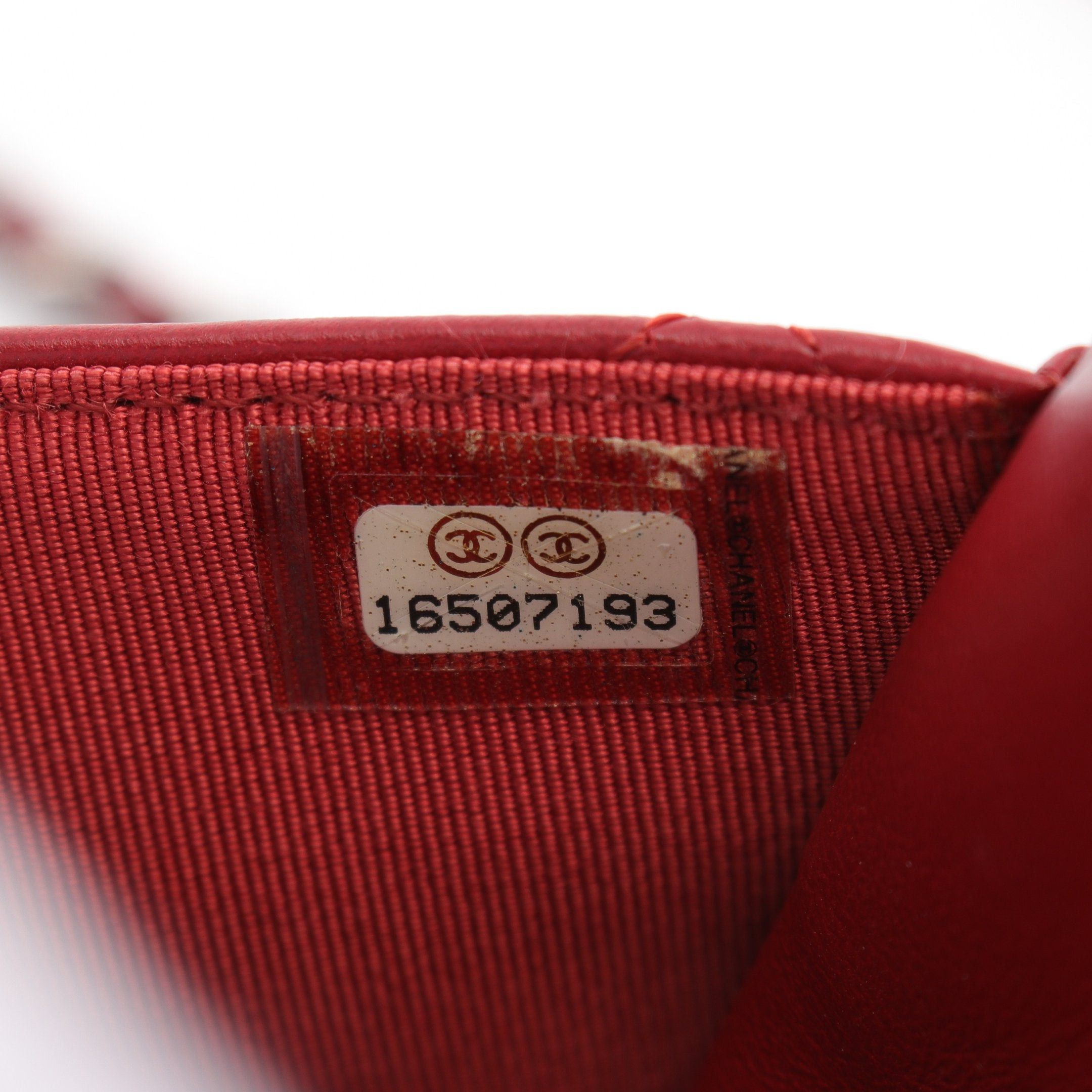 Chanel Chanel Matelasse Chain Wallet Lambskin Red Silver Hardware Size ONE SIZE - 5 Thumbnail