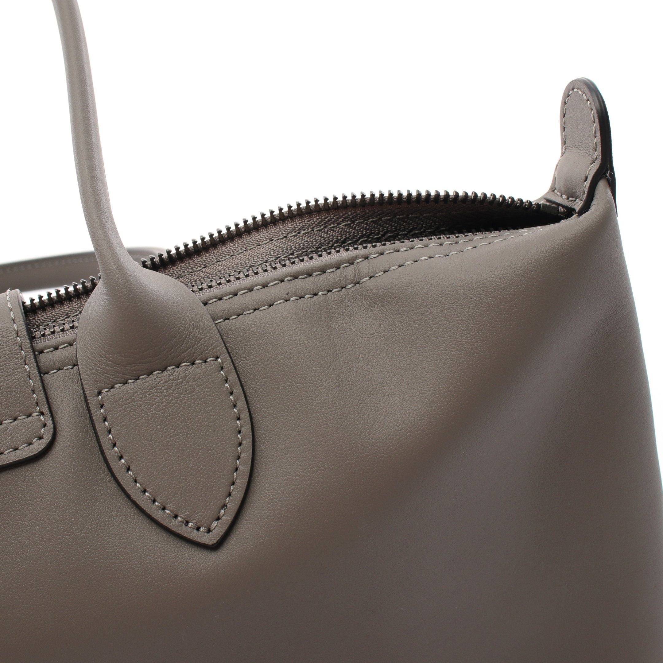 Longchamp Longchamp Le Preage Extra M Shopping Bag Shoulder Leather Gray Size ONE SIZE - 6 Thumbnail