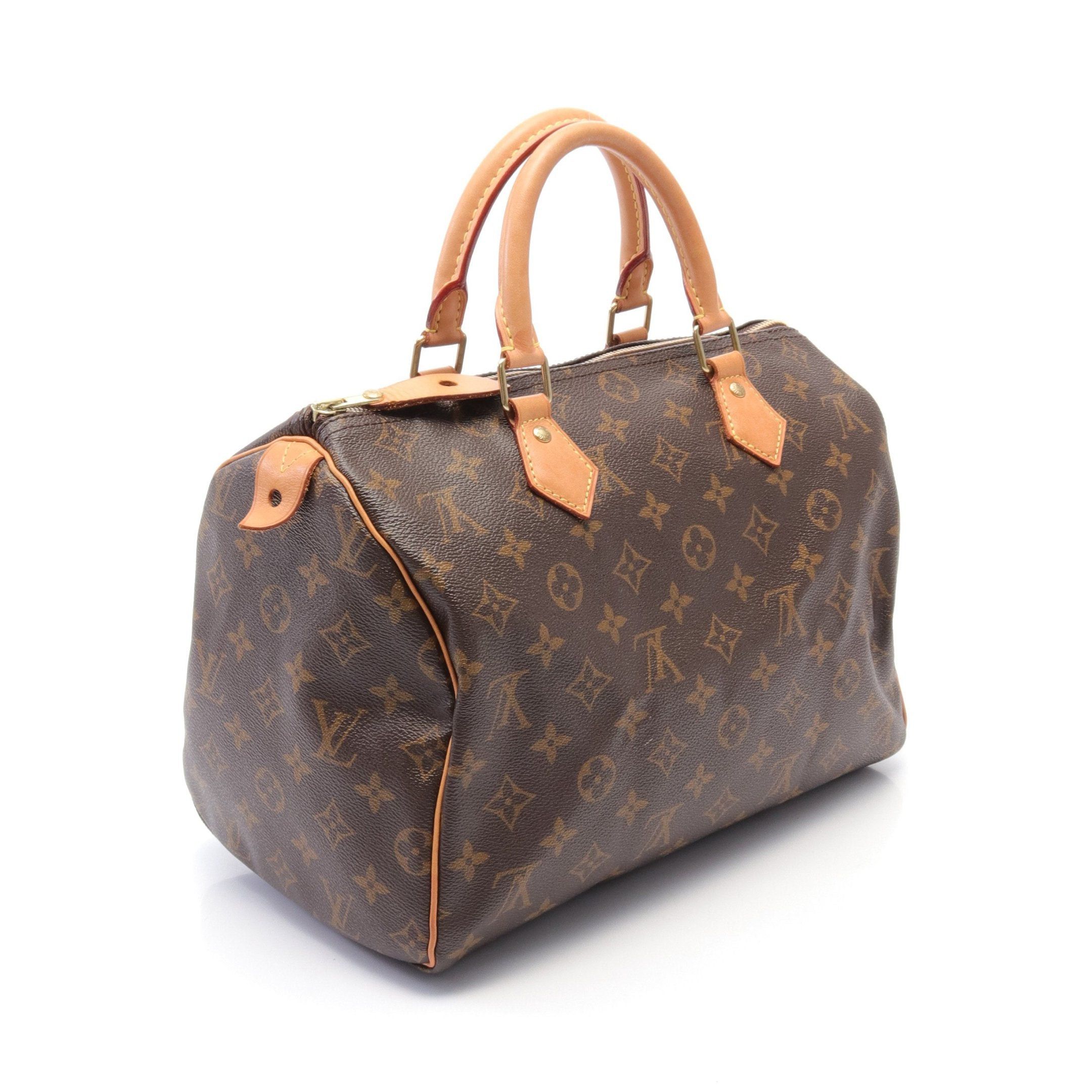 Louis Vuitton Louis Vuitton Speedy 30 Monogram Handbag Leather Brown Size ONE SIZE - 2 Thumbnail