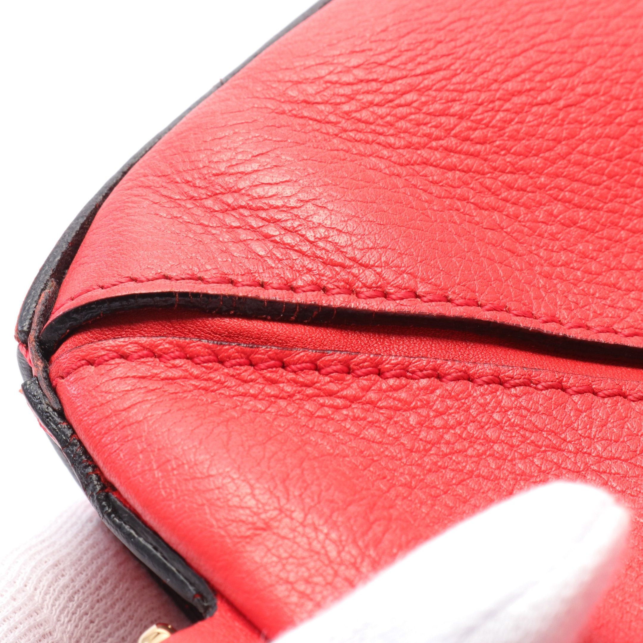 Loewe Loewe Puzzle Bag Large Handbag Leather Red Size ONE SIZE - 5 Thumbnail