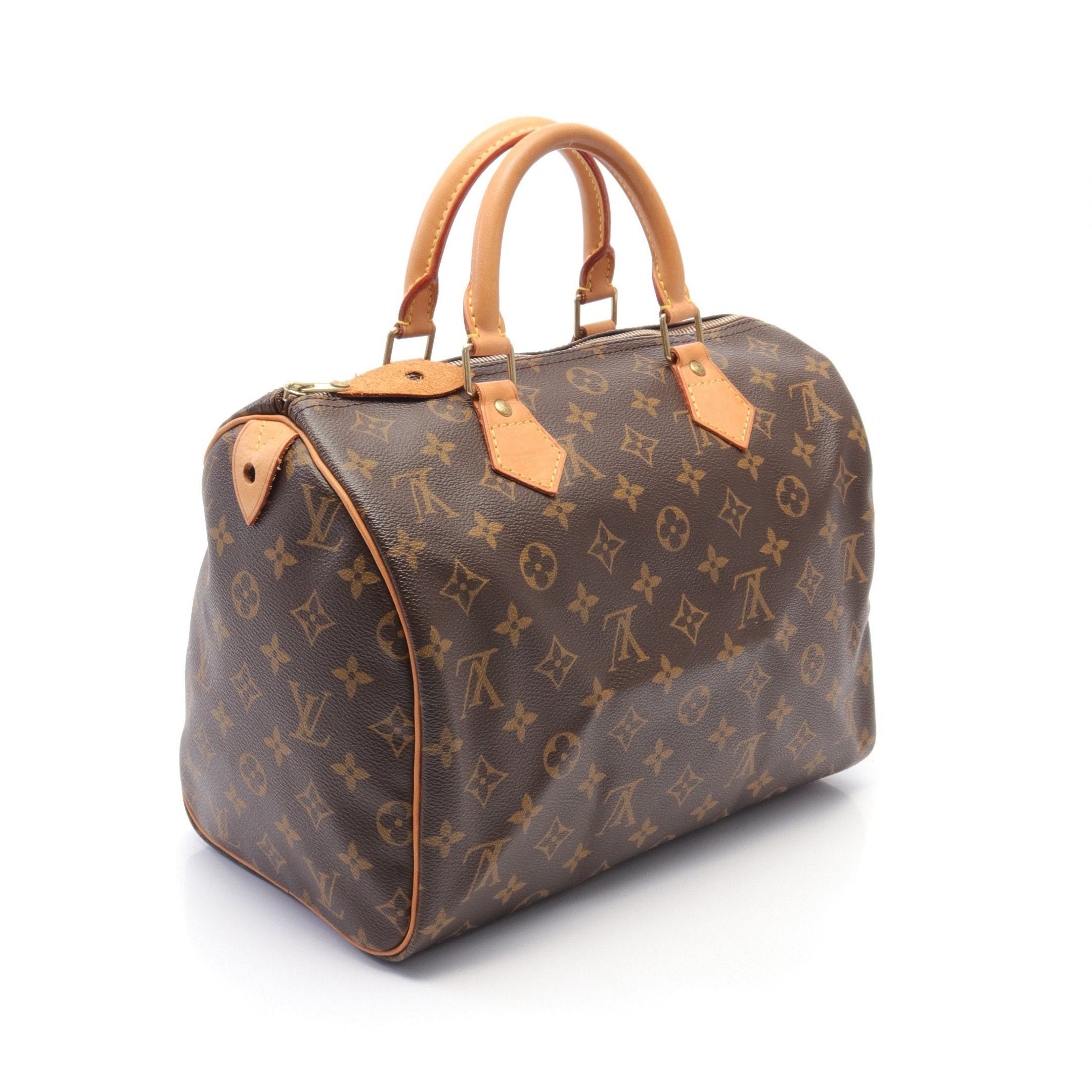 Louis Vuitton Louis Vuitton Speedy 30 Monogram Handbag Leather Brown Size ONE SIZE - 2 Thumbnail