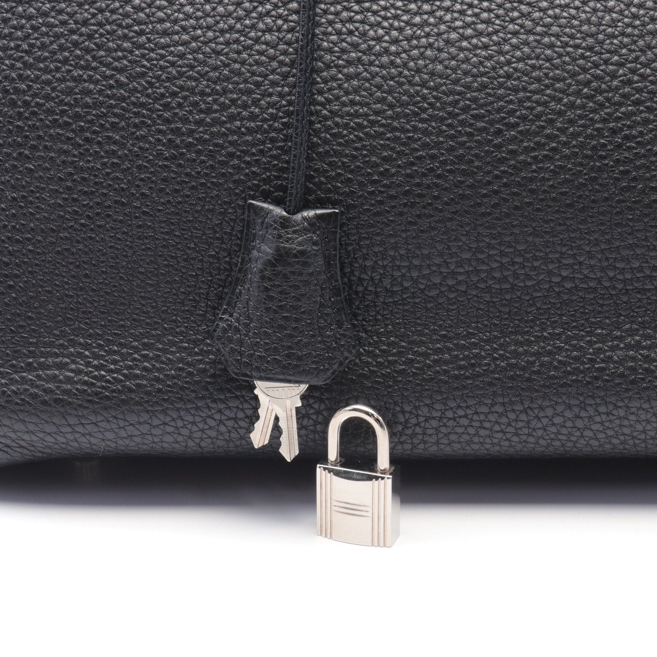 Hermes Hermes Birkin 35 Handbag Togo Black Silver Hardware □N Engraved Size ONE SIZE - 6 Thumbnail