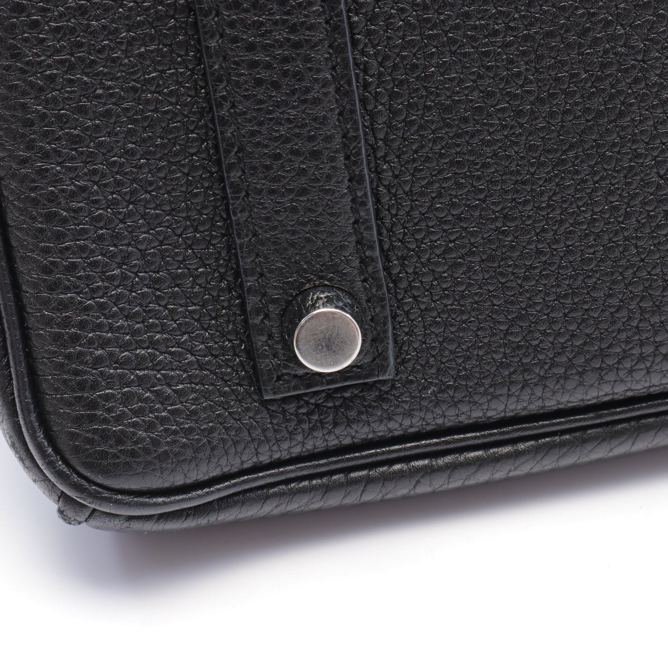 Hermes Hermes Birkin 35 Handbag Togo Black Silver Hardware □N Engraved Size ONE SIZE - 10 Thumbnail