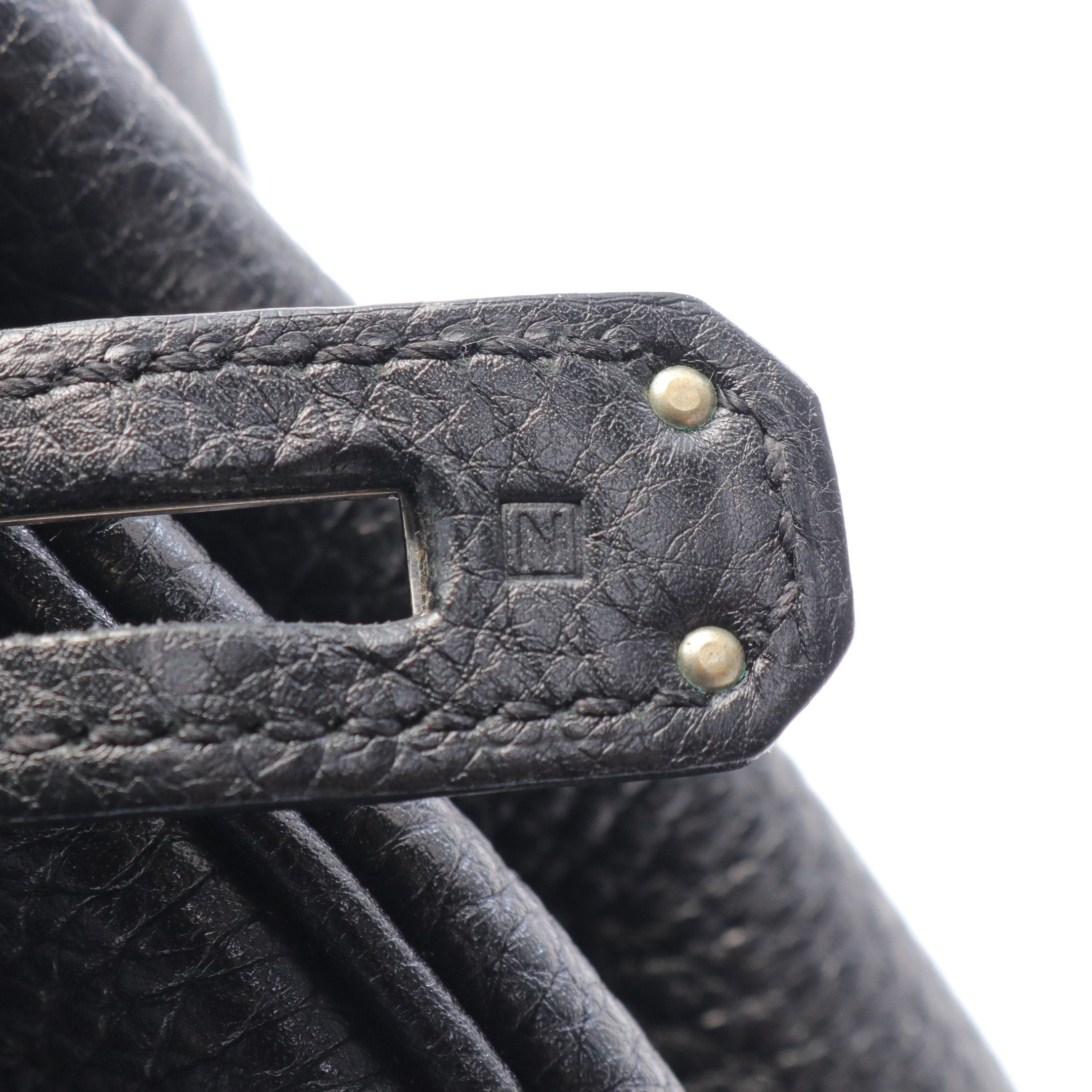 Hermes Hermes Birkin 35 Handbag Togo Black Silver Hardware □N Engraved Size ONE SIZE - 5 Thumbnail
