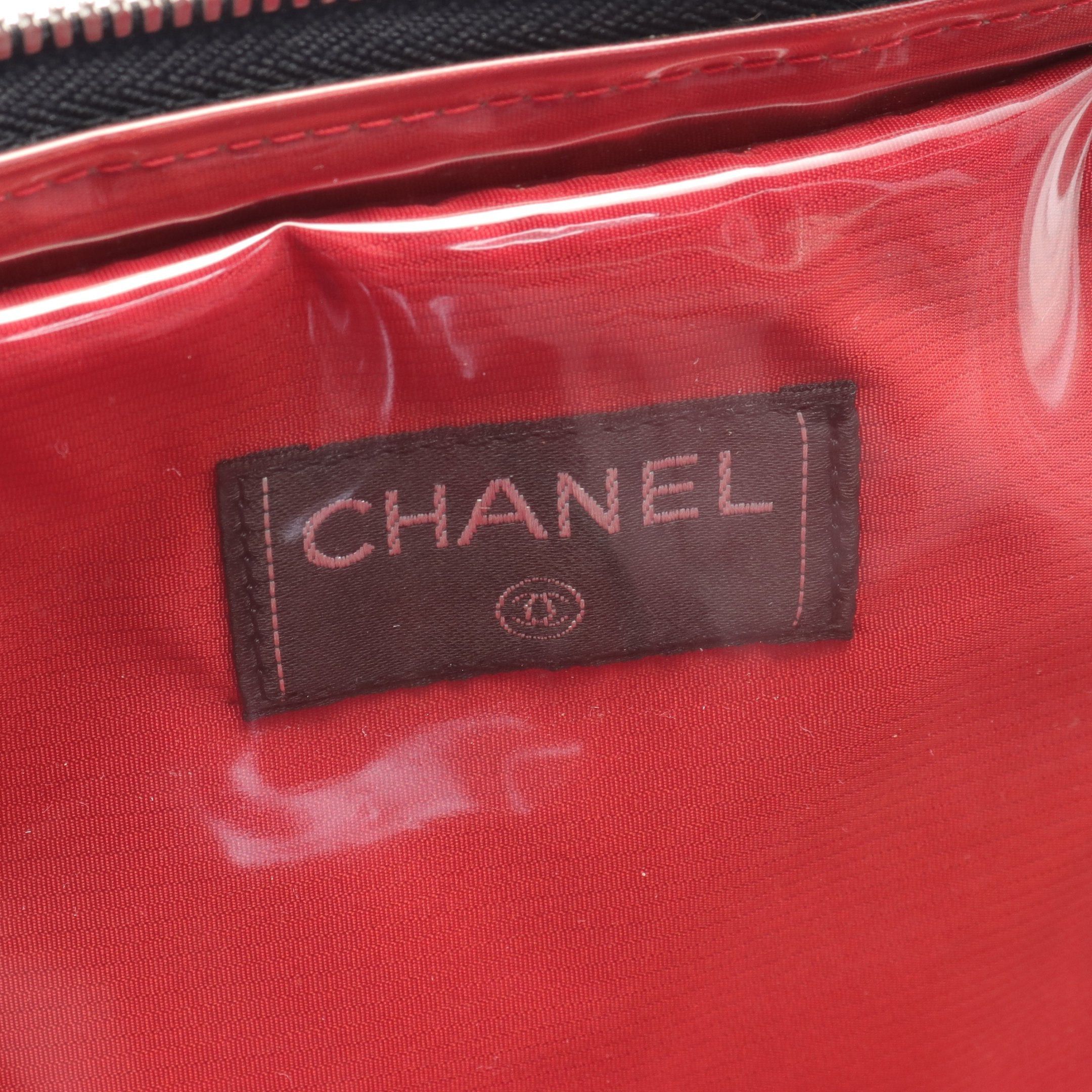 Chanel Chanel Old Travel Line Handbag Nylon Black Matte Silver Hardware Size ONE SIZE - 4 Thumbnail
