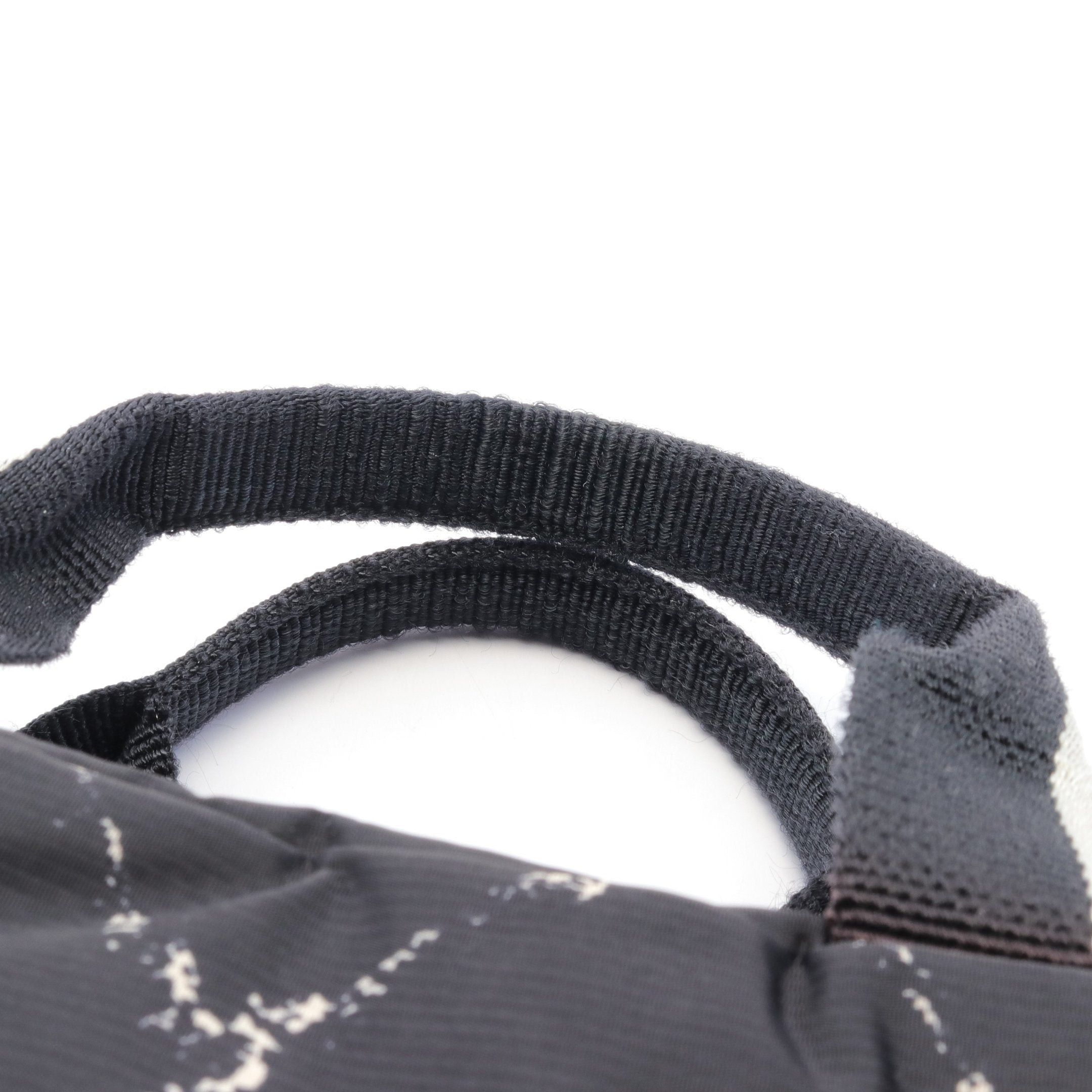 Chanel Chanel Old Travel Line Handbag Nylon Black Matte Silver Hardware Size ONE SIZE - 7 Thumbnail