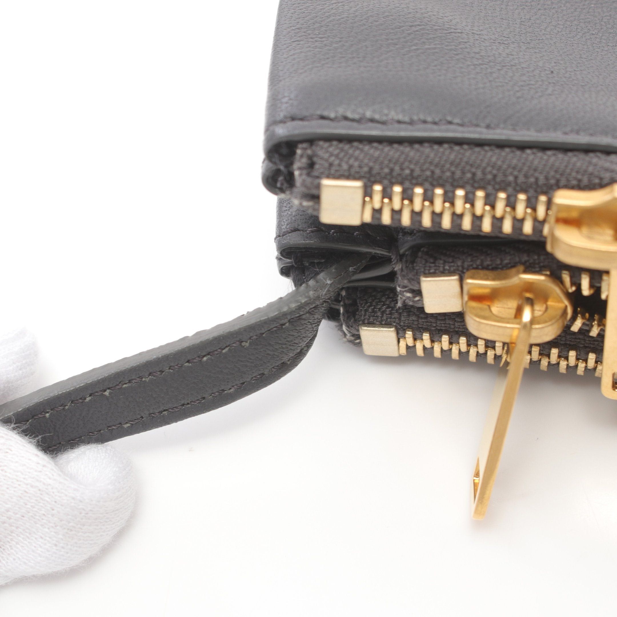Celine Celine Trio Small Shoulder Bag Leather Gray Size ONE SIZE - 7 Thumbnail