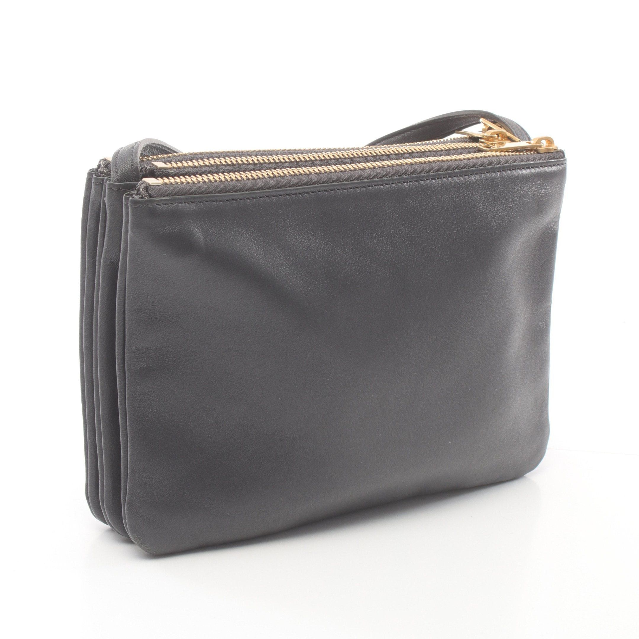 Celine Celine Trio Small Shoulder Bag Leather Gray Size ONE SIZE - 2 Thumbnail