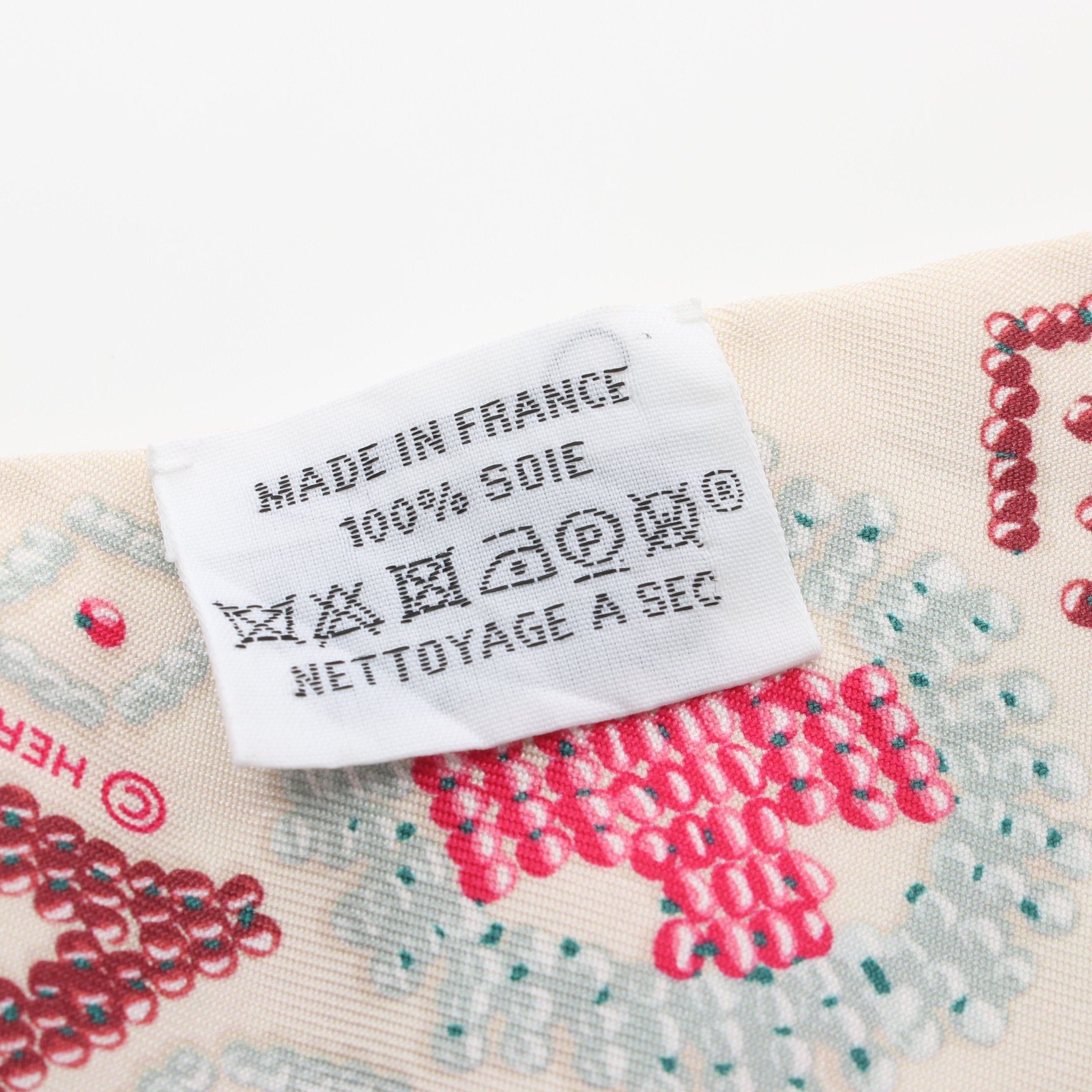 Hermes Hermes Twilly Kelly En Perles Ribbon Scarf Silk Ivory Multicolor Size ONE SIZE - 3 Thumbnail