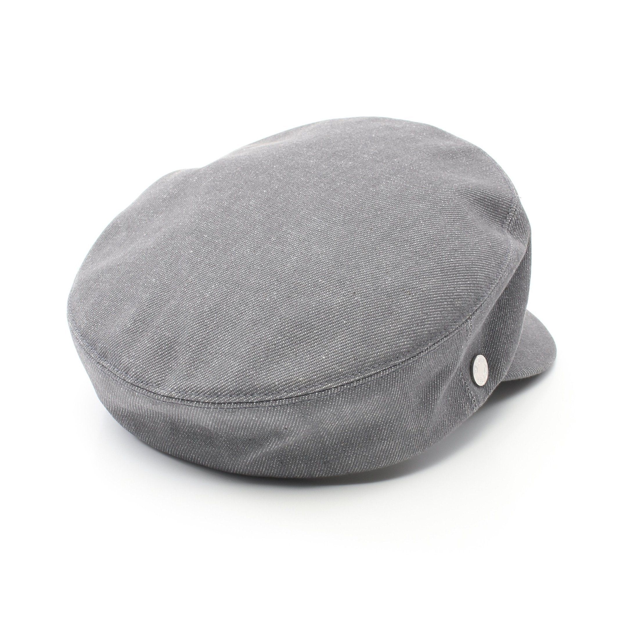 Hermes Hermes Dani Casquette Hat Cotton Leather Gray Size ONE SIZE - 2 Thumbnail