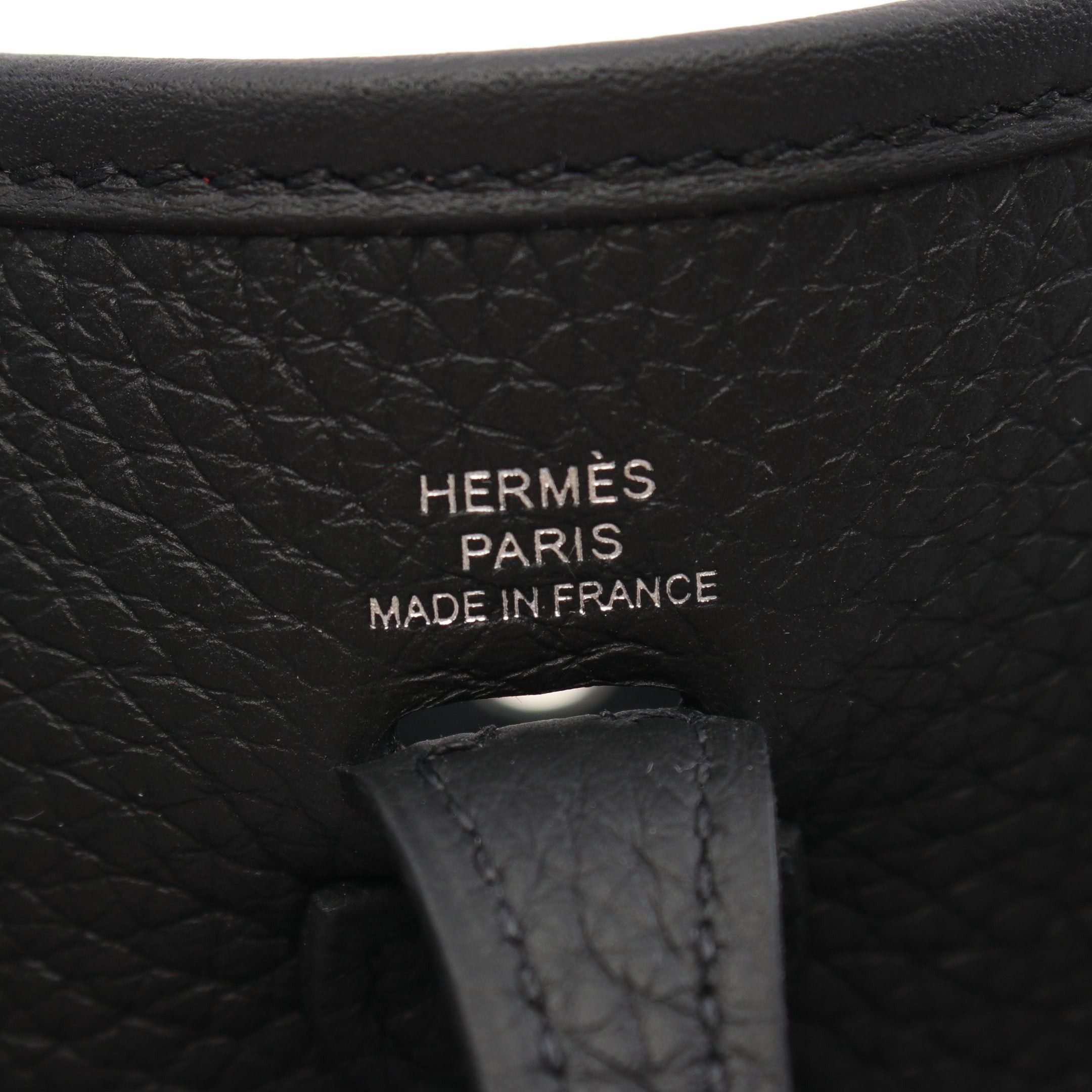 Hermes Hermes Evelyn Tpm Amazon Shoulder Bag Clemence Leather Black Silver Hardware Double Engraved Size ONE SIZE - 4 Thumbnail