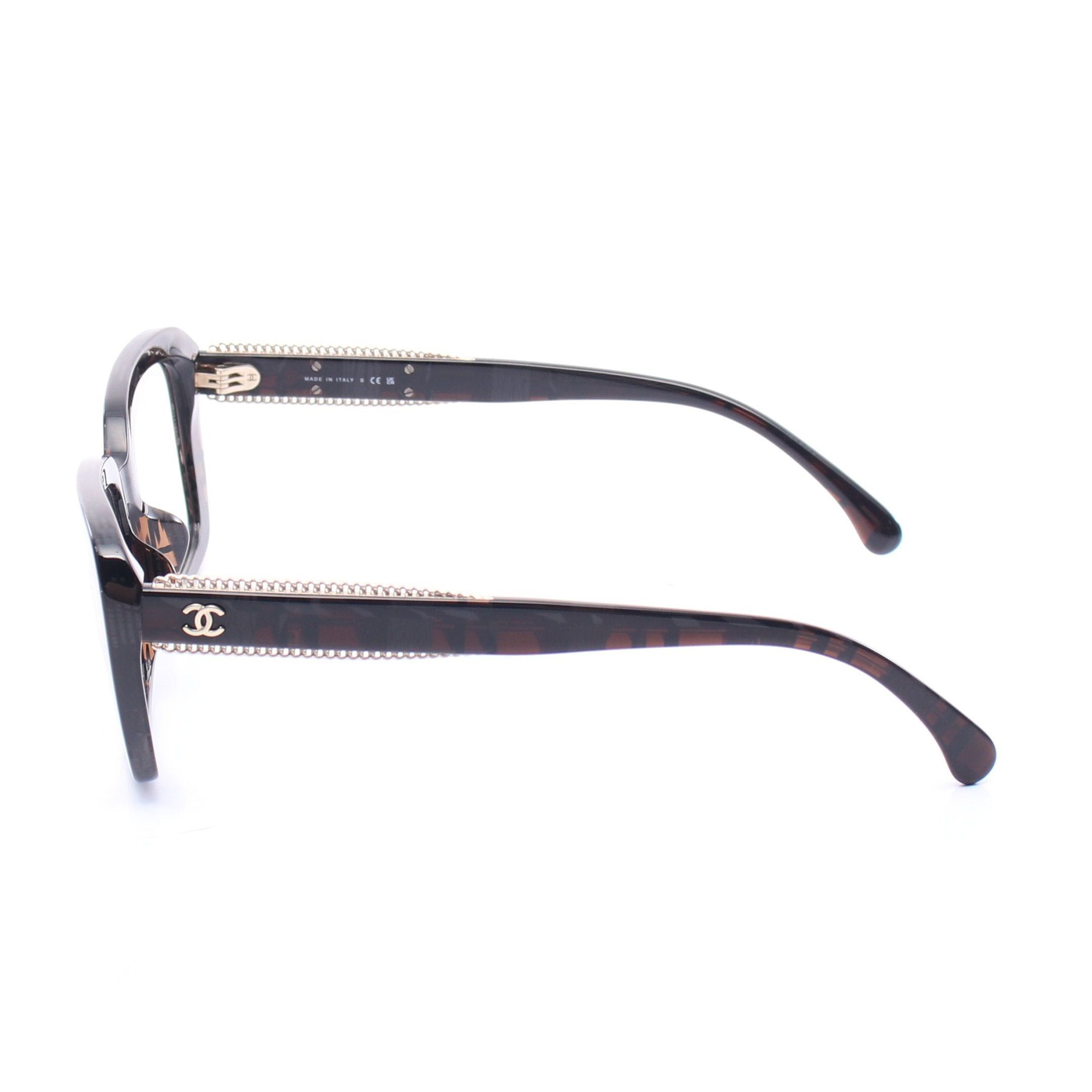 Chanel Chanel Glasses Dark Brown Gray Black Non-Prescription Size ONE SIZE - 3 Thumbnail
