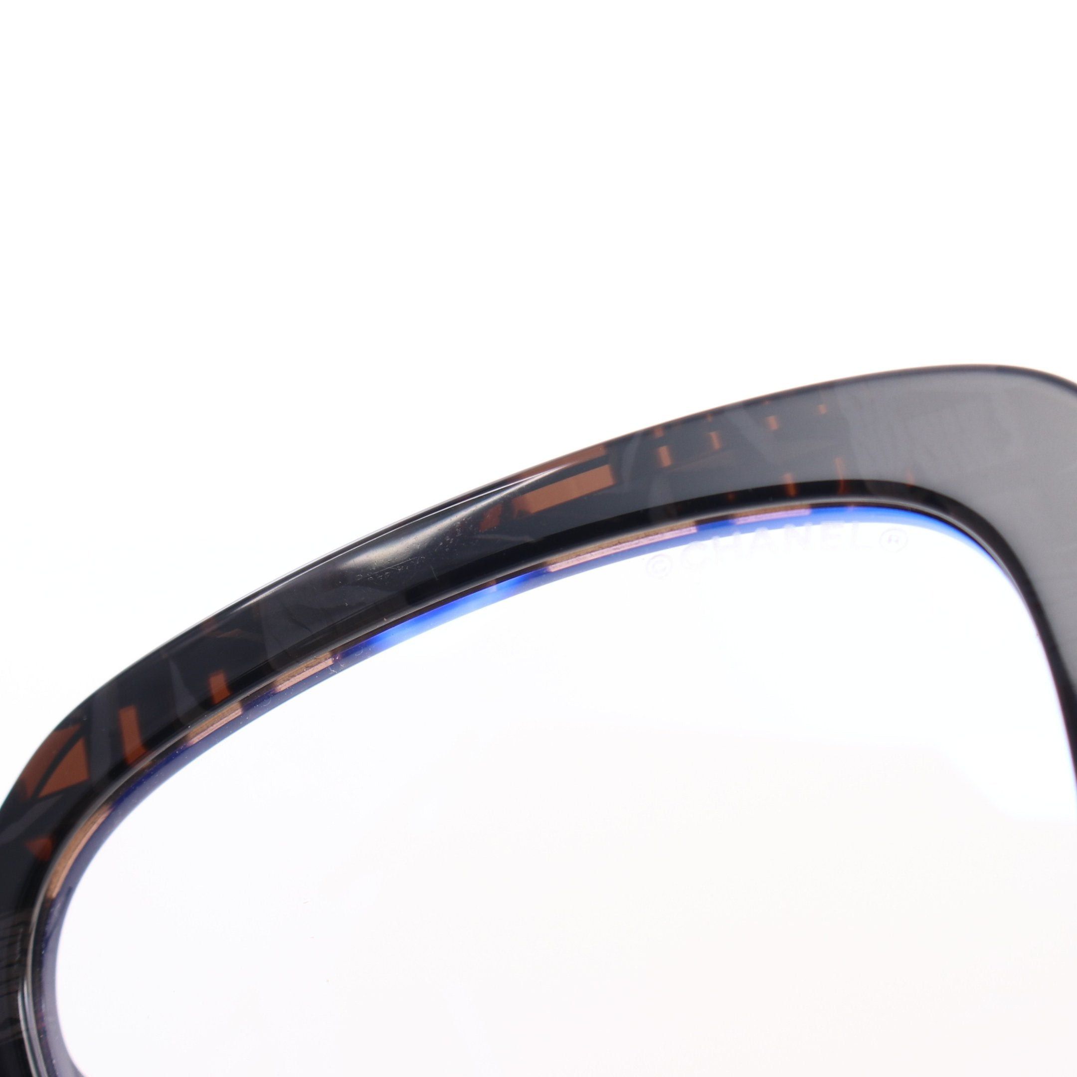 Chanel Chanel Glasses Dark Brown Gray Black Non-Prescription Size ONE SIZE - 7 Thumbnail