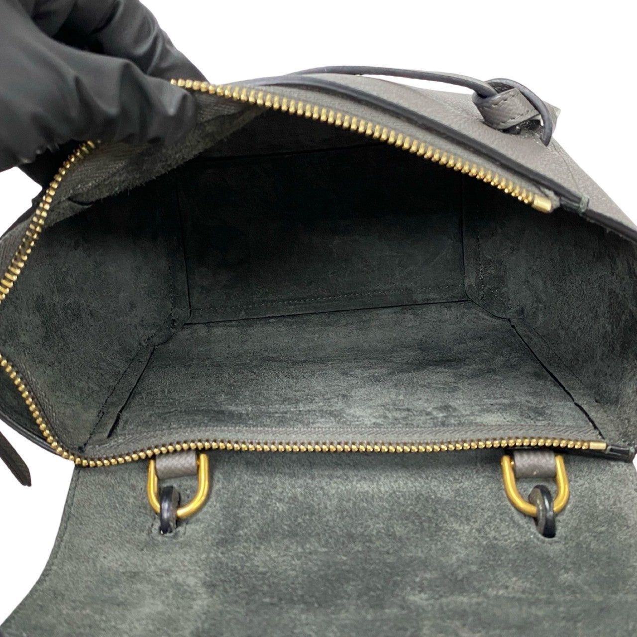 Celine Celine Shoulder Bag Gray Leather Size ONE SIZE - 8 Thumbnail