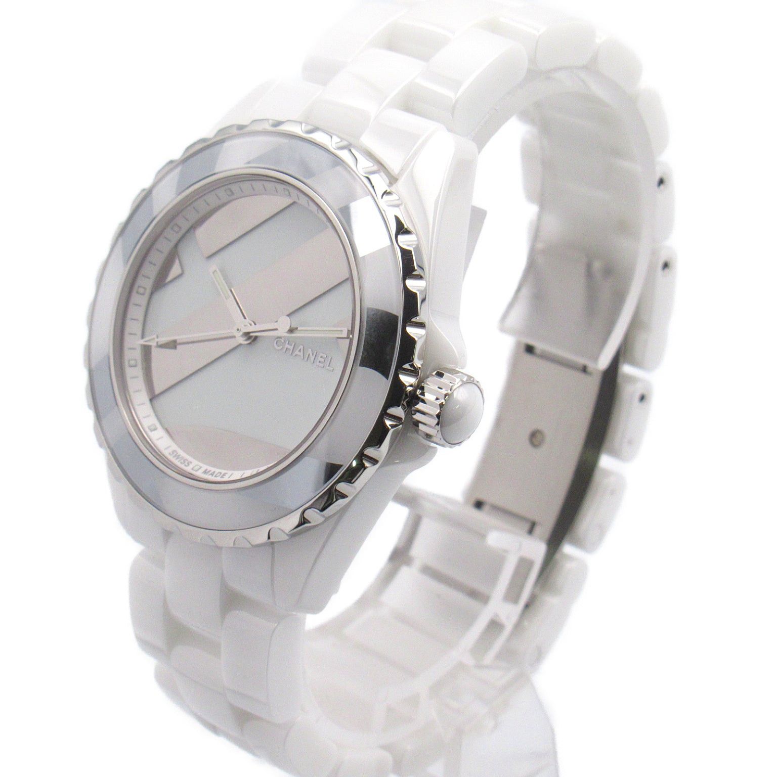 Chanel Chanel J12 Untitled Mens Watch Automatic Winding Ceramic White Size ONE SIZE - 3 Thumbnail