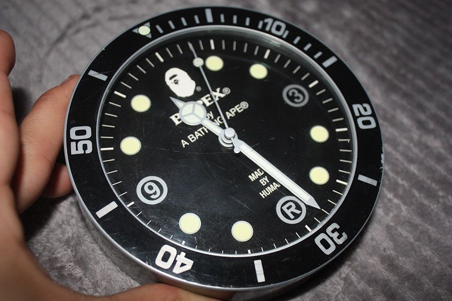 Bape Bapex Wall Clock *GLOW IN THE DARK* | Grailed