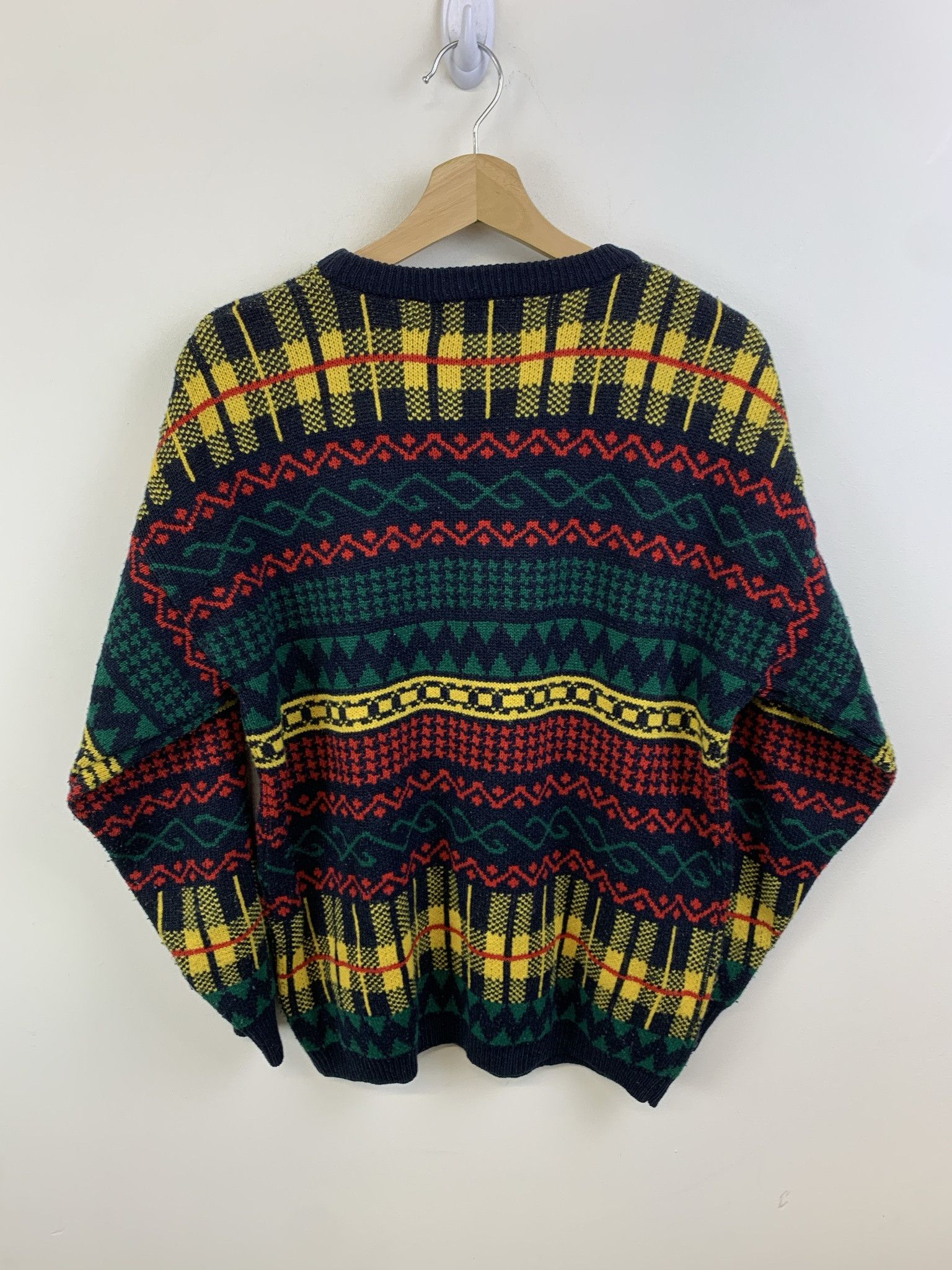 Other Vintage 1990s Pattern Stripe knit Sweater Novelli Knit Sweater Size M Size US M / EU 48-50 / 2 - 3 Thumbnail
